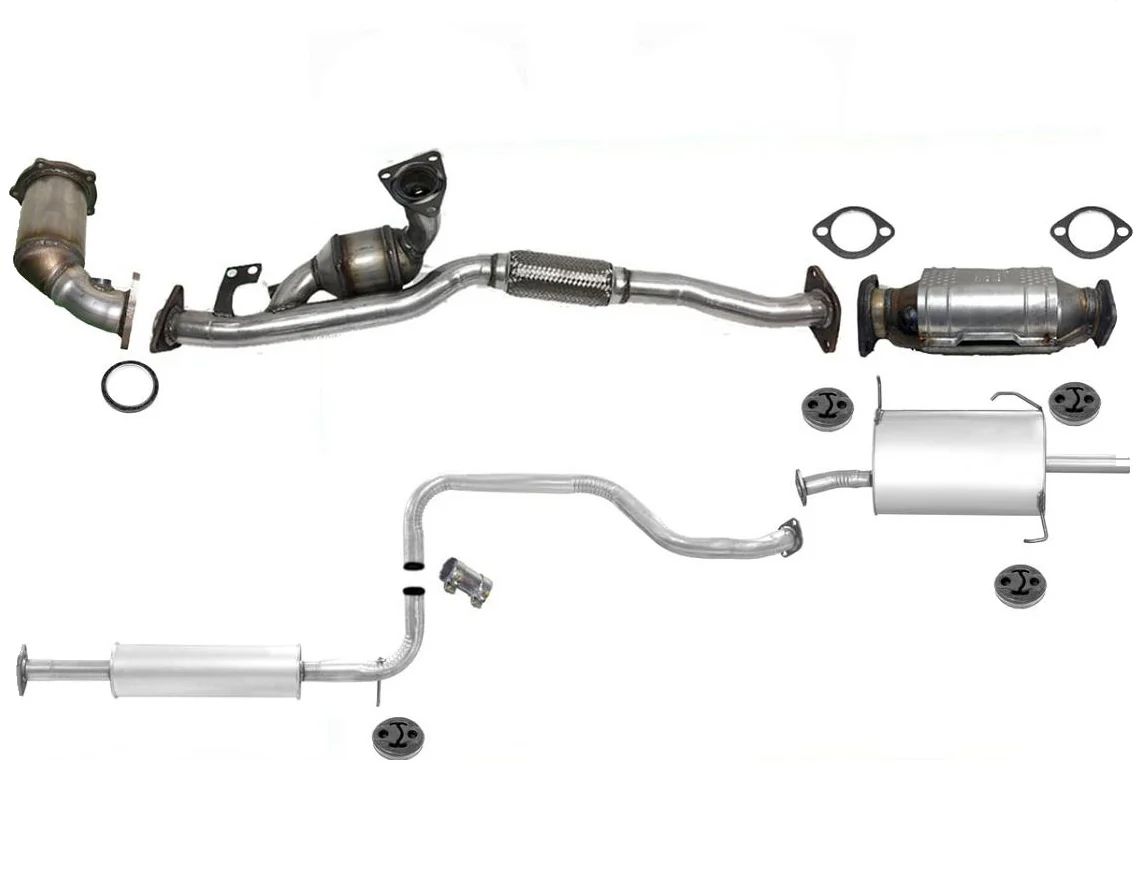 Full Exhaust System Catalytic Converters Gaskets For 6/98-3/99 Maxima Calif Emi