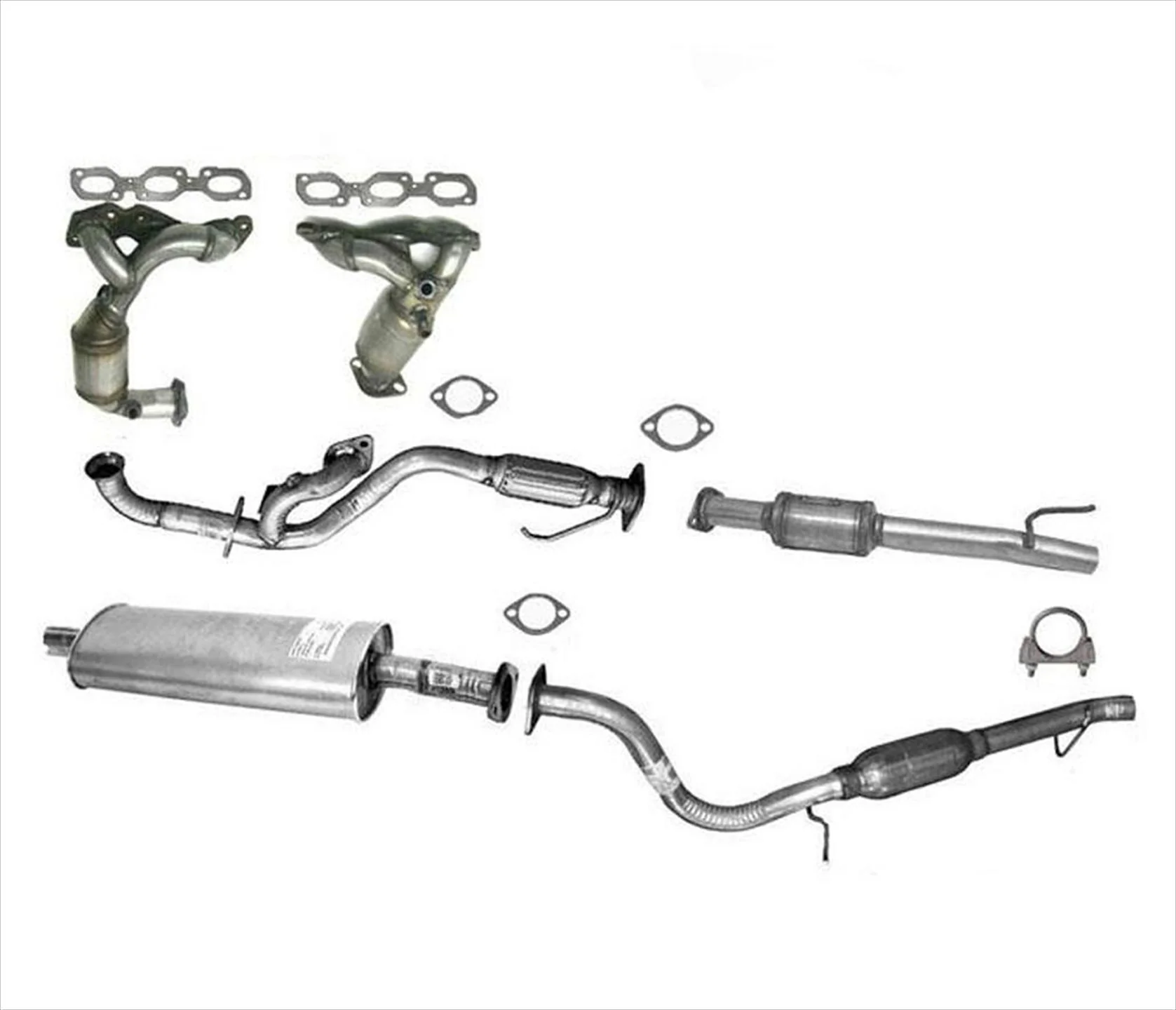 Full Exhaust System For Ford Escape Mazda Tribute & Mercury Mariner 3.0L 05-06