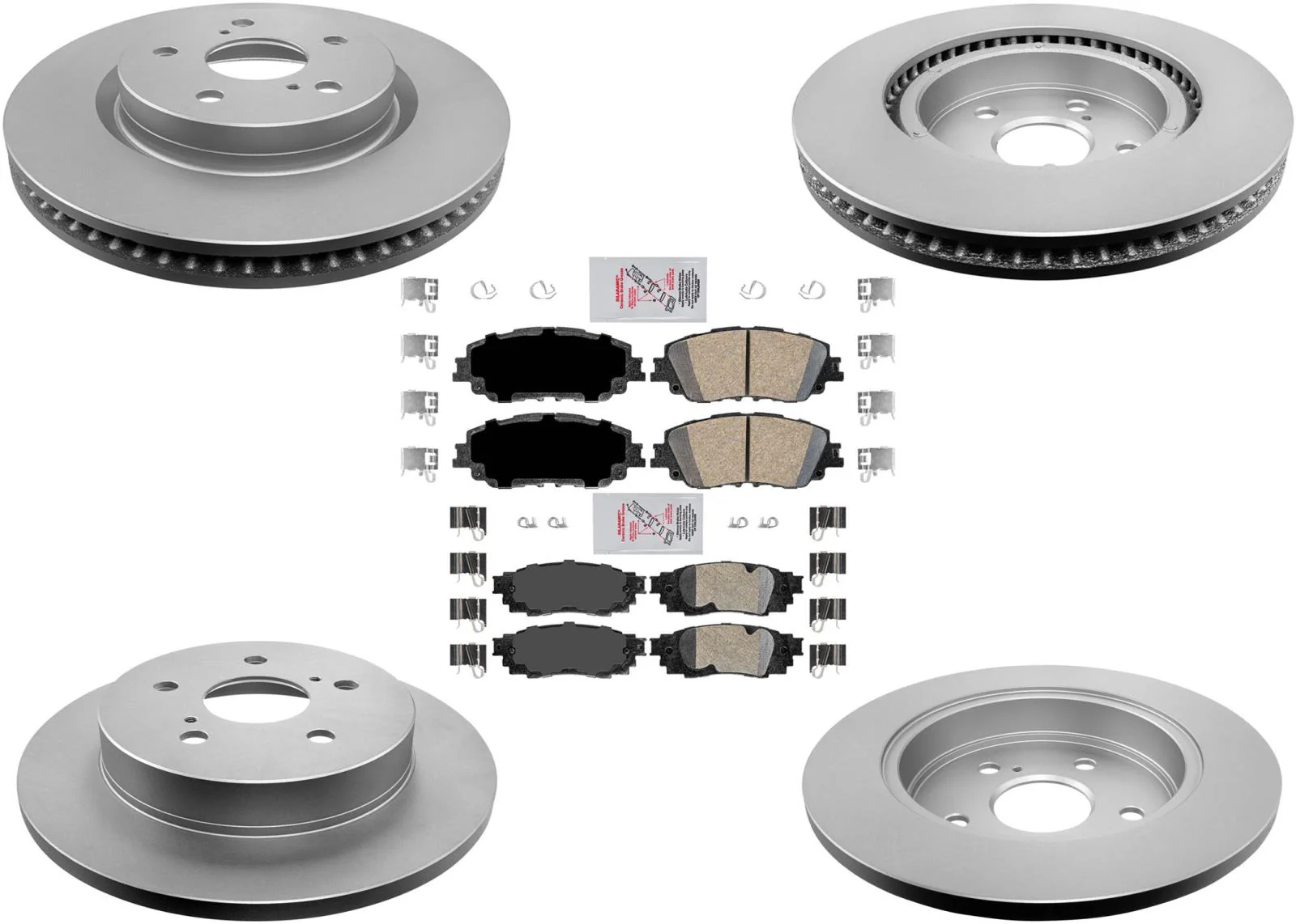 GEO Coated 305MM Disc Brake Rotors Ceramic Brake Pads For Toyota Venza 2021-23