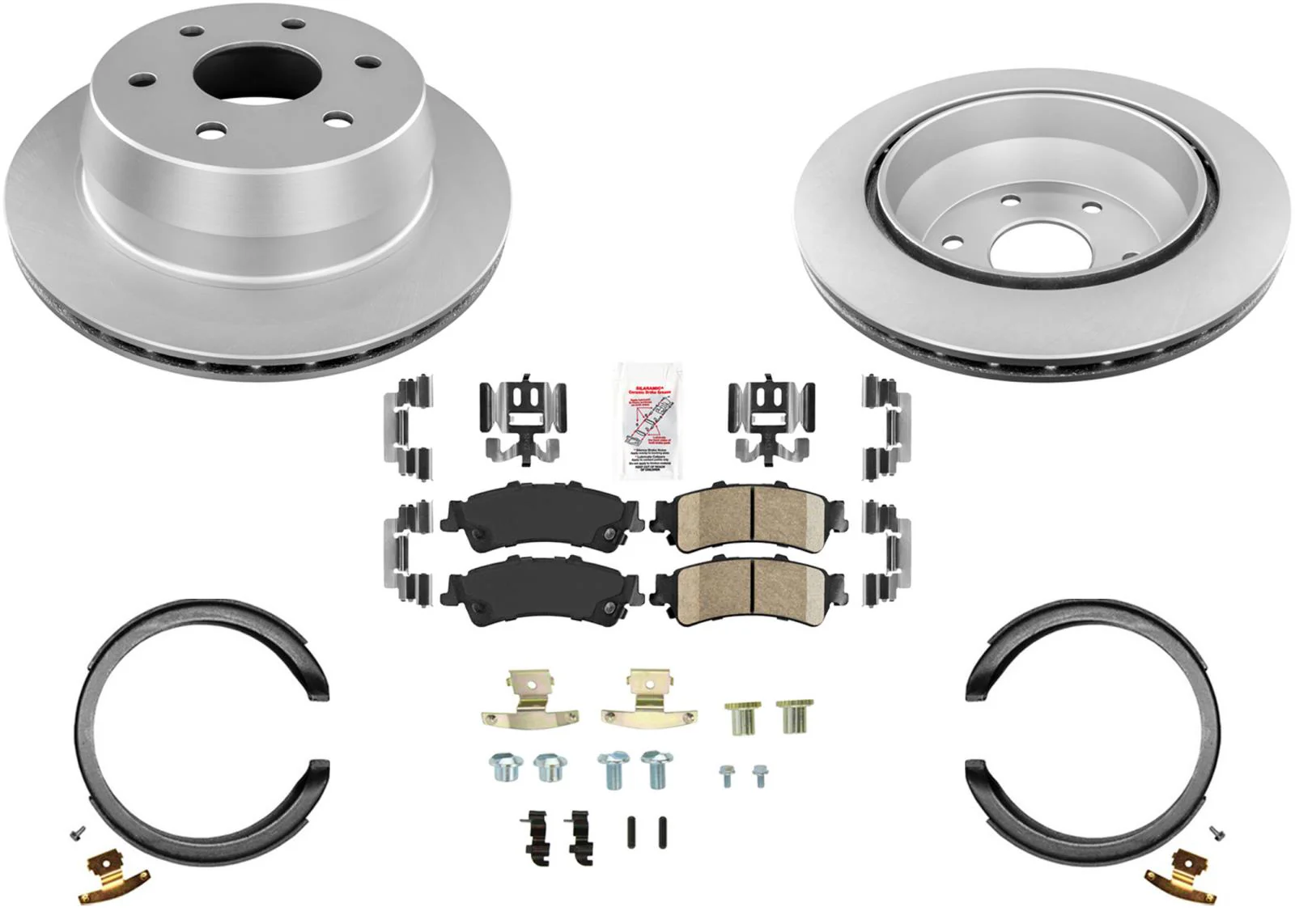 GEO Coated Disc Brake Rotors Brake Pads Parking Shoes For Astro Van 2003-2005