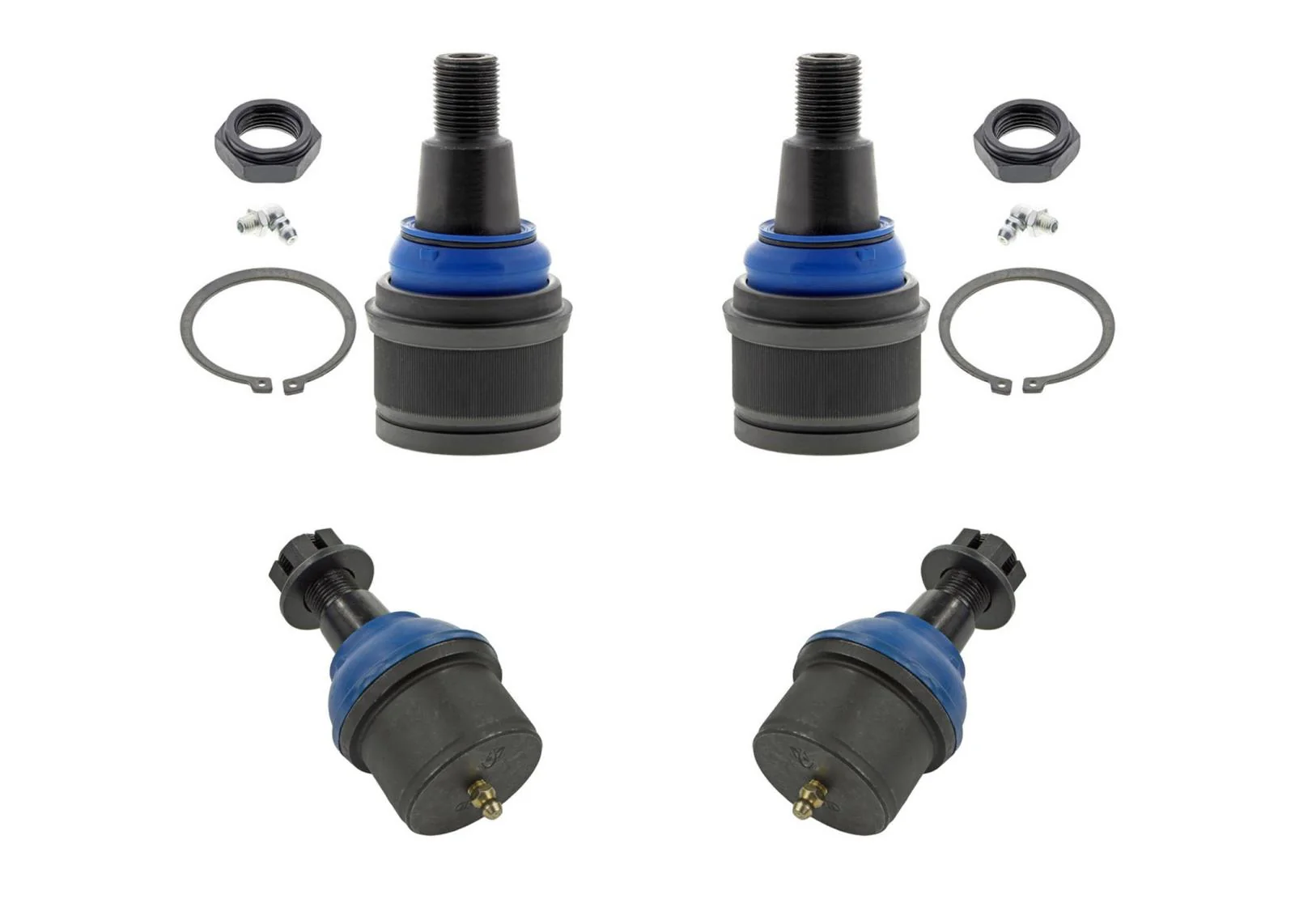Greaseable Upper & Lower Ball Joints for Ford F450 F550 2005-2019 Cab & Chassis