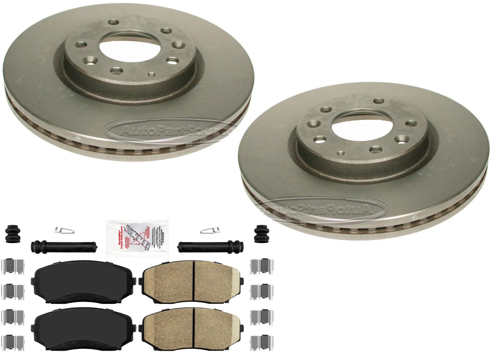 High Carbon Front Disc Brake Rotors Ceramic Brake Pads for Mazda CX-7 CX7 07-12