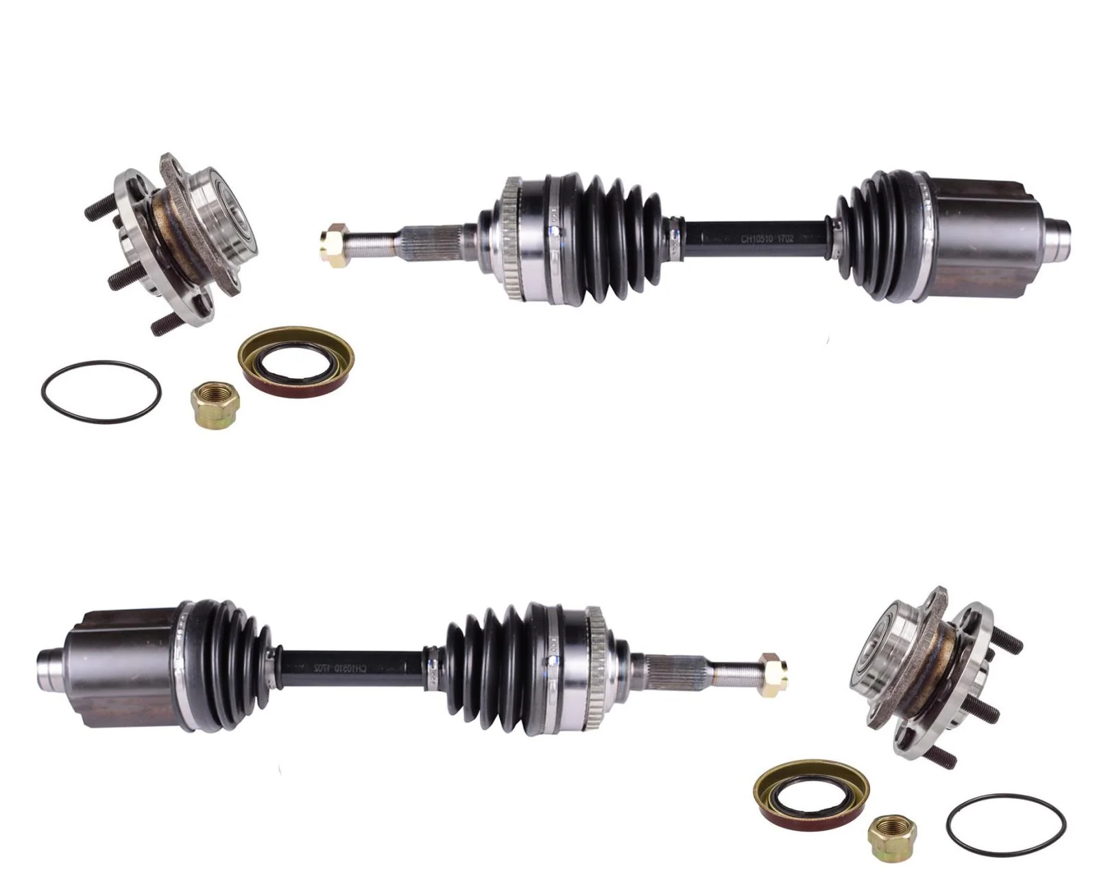 Hub Bearing Kits CV Drive Axle Shaft for Automatic Transmiss 02-05 GM Cavalier