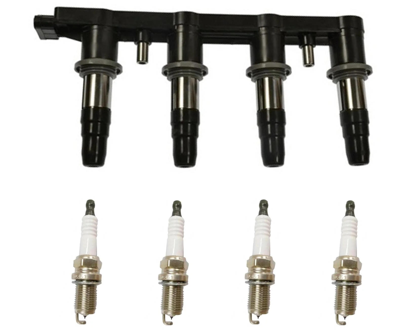 Ignition Coil Pack & Spark Plugs For Chevrolet Cruze 1.8L 10-16 Built In Korea