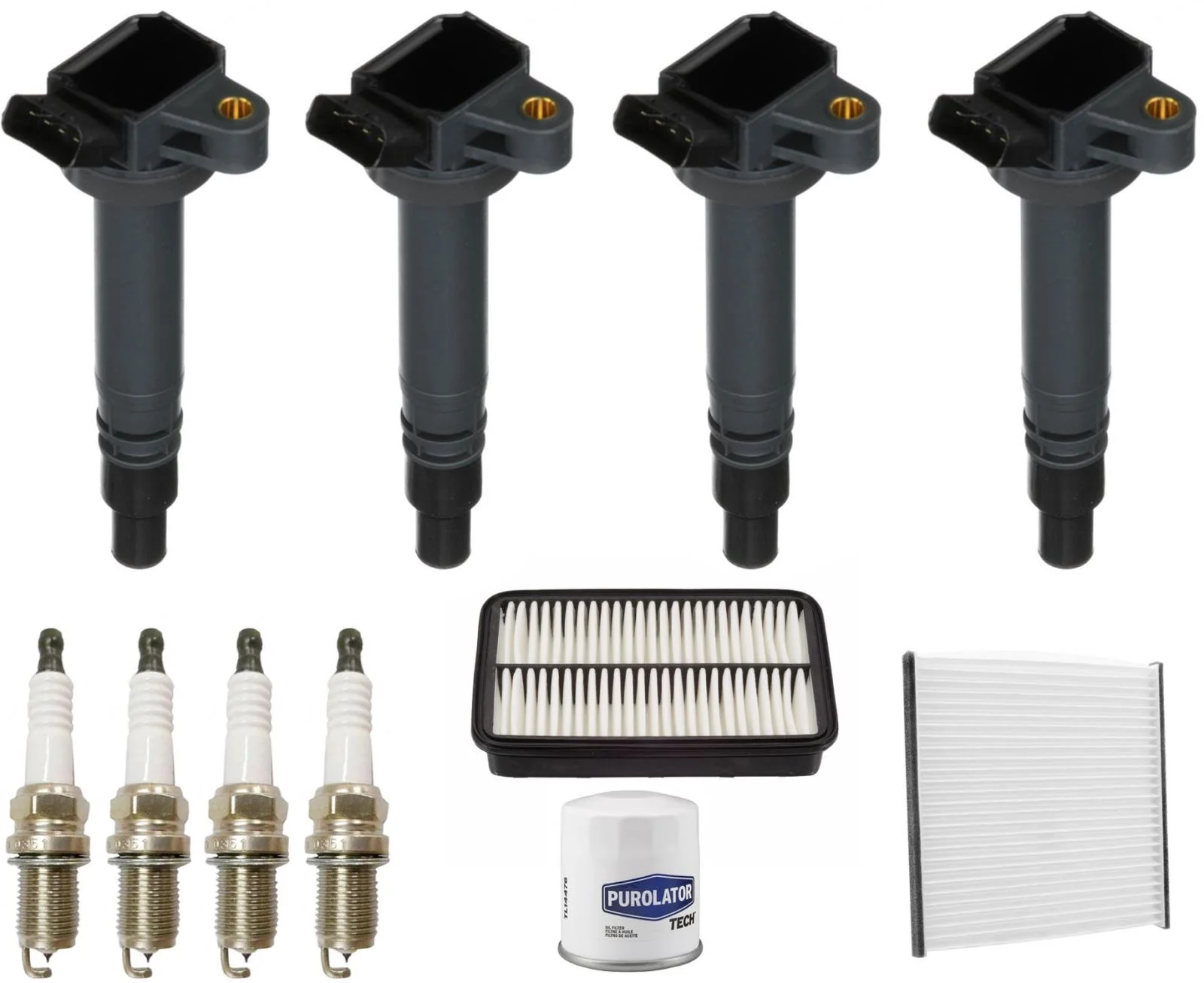 Ignition Coil Platinum Spark Plugs & Filters For Toyota Celica 1.8L 2000-2005