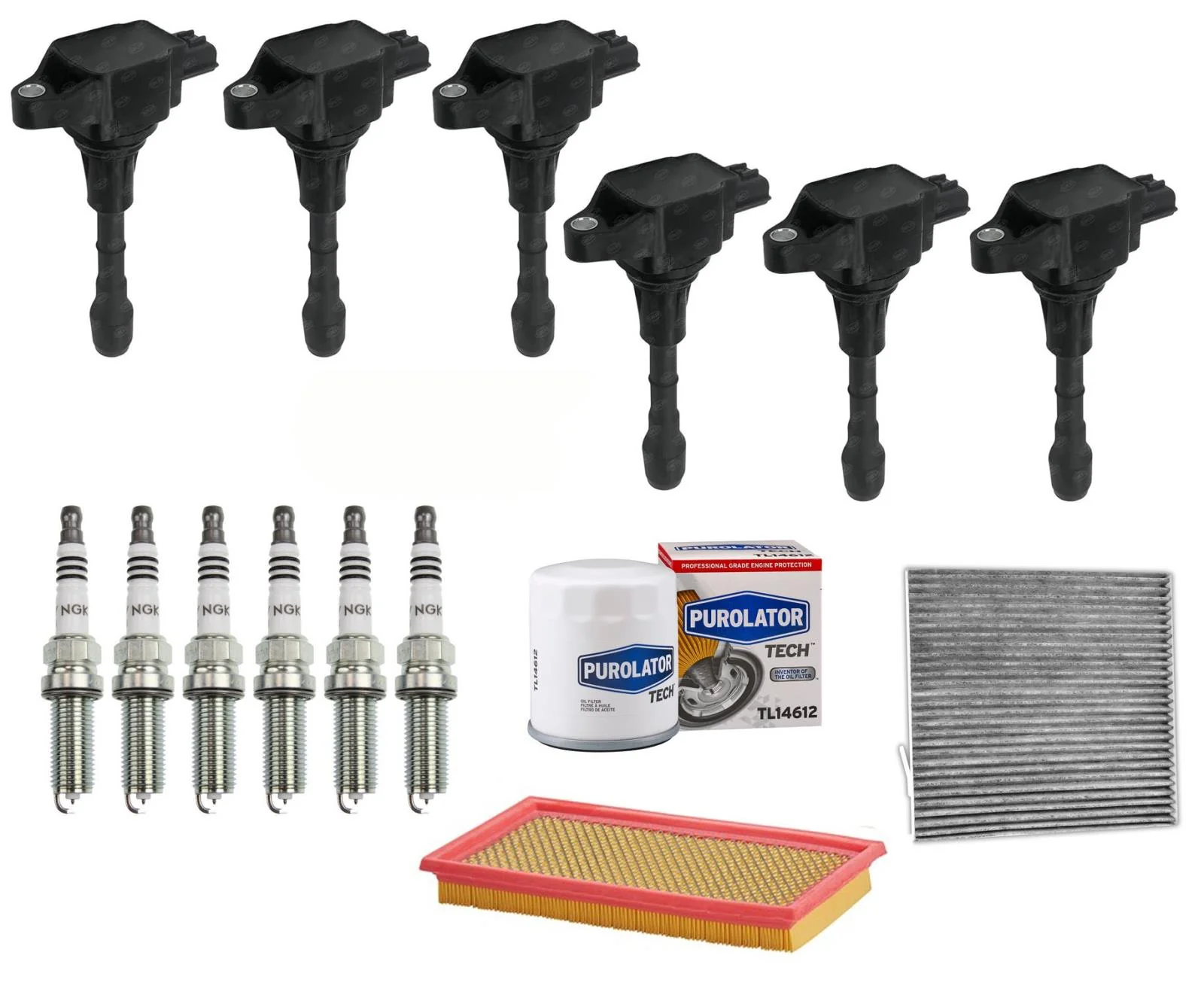 Ignition Coils & Iridium Spark Plugs Tune Up For 2007-2013 Nissan Altima 3.5L V6