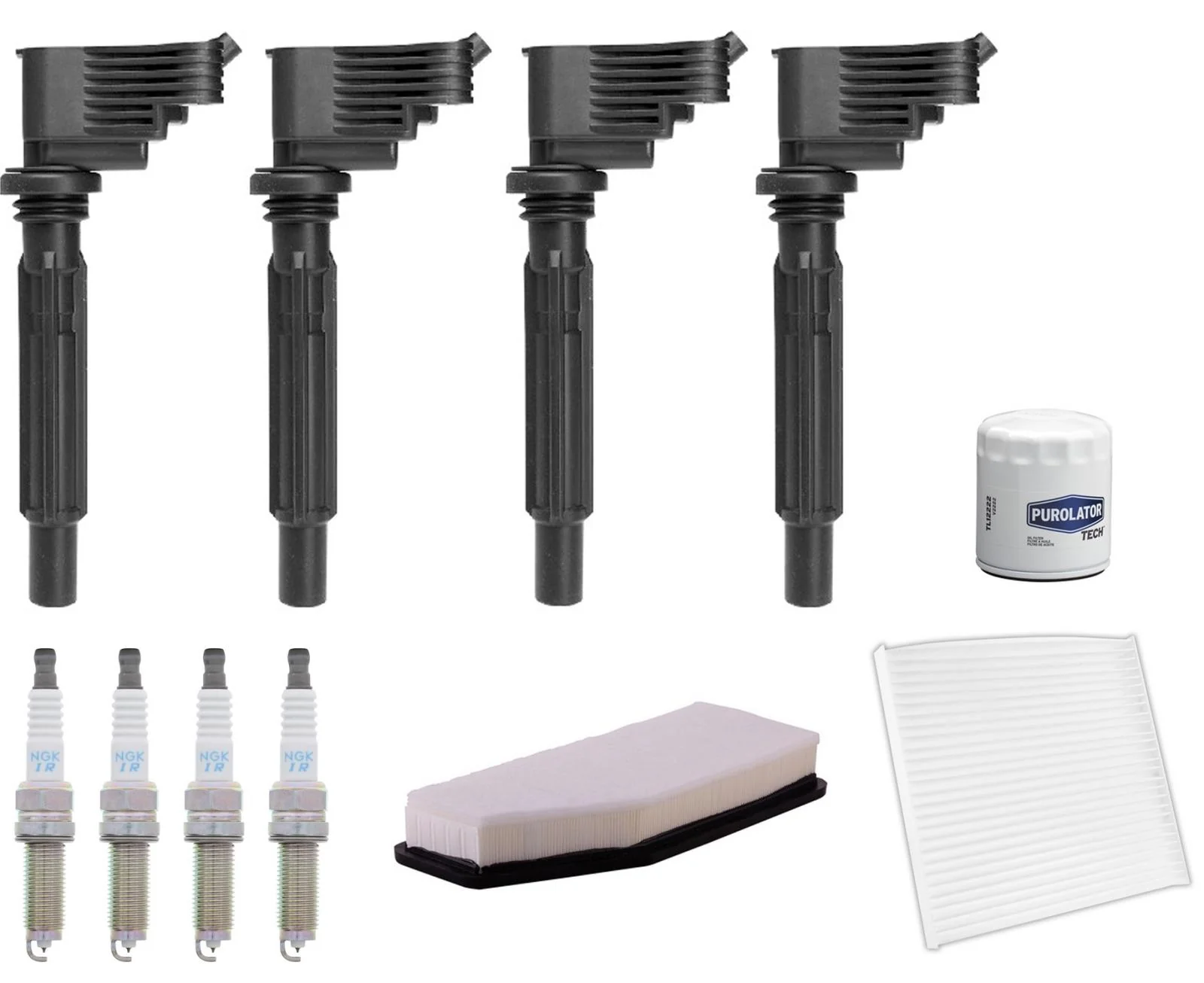 Ignition Coils Iridium Spark Plugs Tune Up Kit For Jeep Cherokee 2.0L 2019-2022