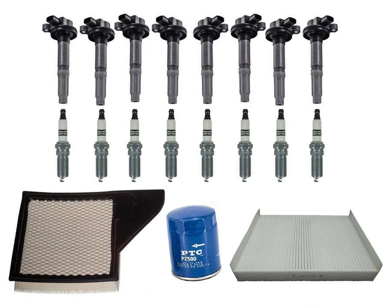 Ignition Coils Platinum Spark Plugs Filters for Ford Mustang 5.0L 2015