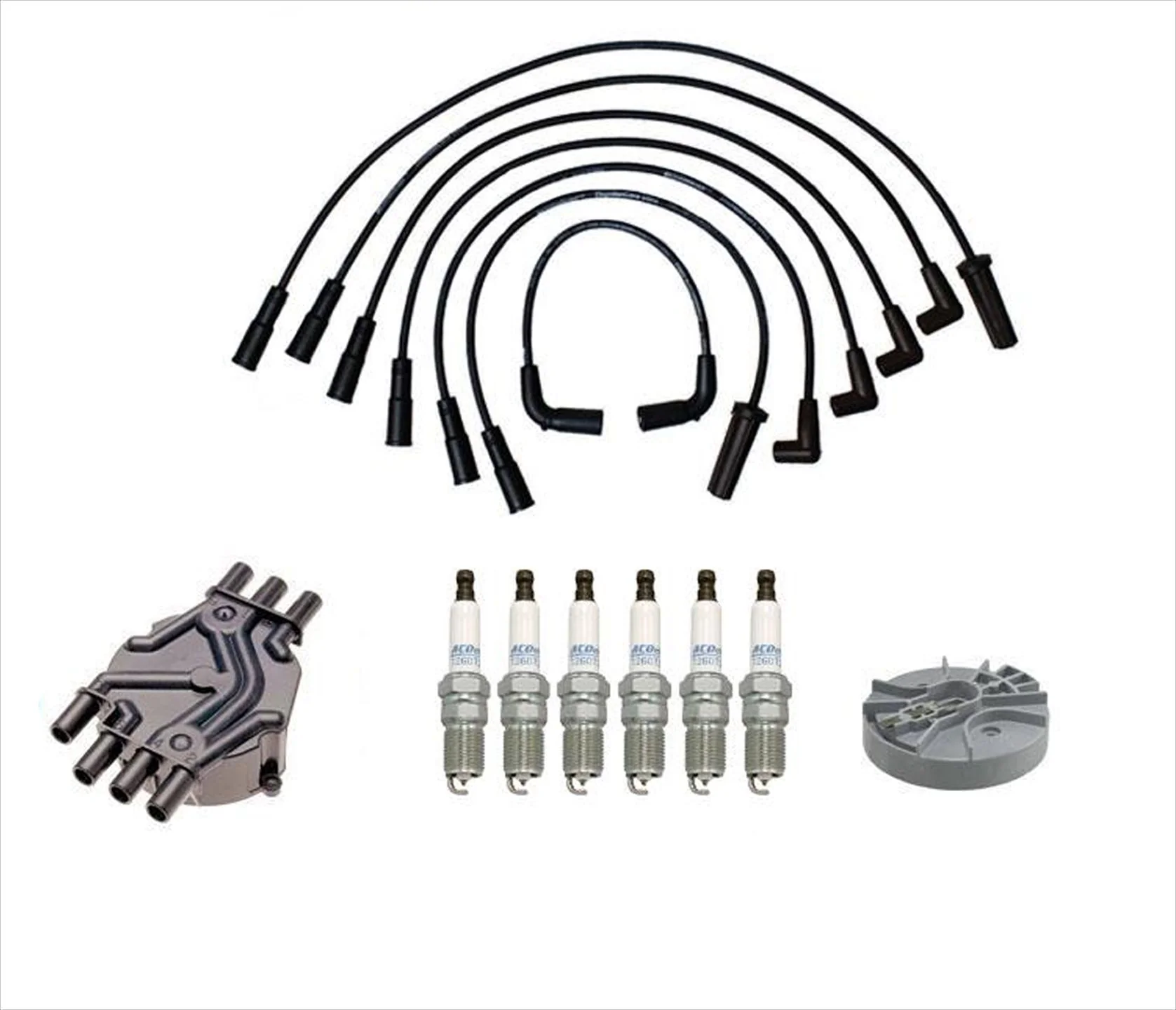 Ignition Wires Cap & Rotor Spark Plugs For GMC Sonoma 1998-2004 4.3L