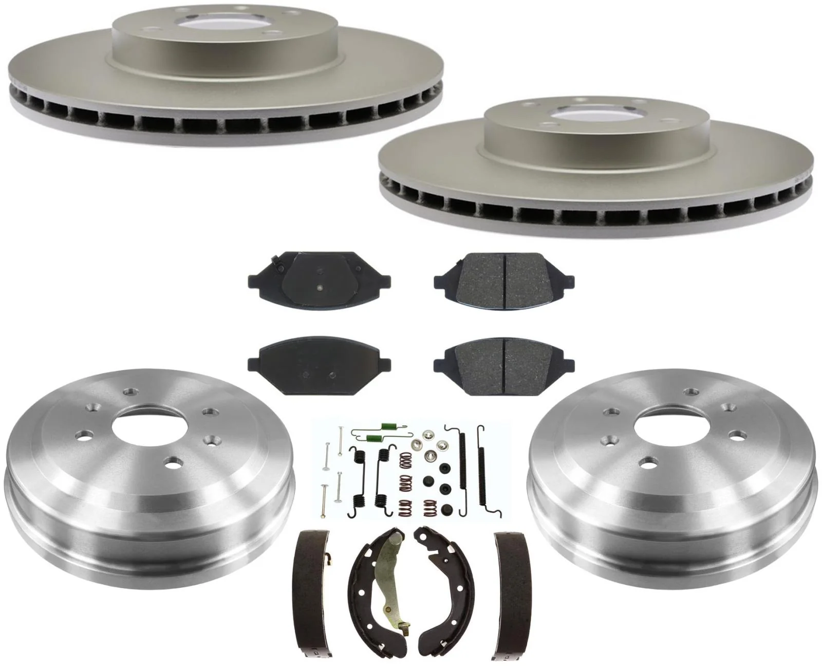 Improved Coated Brake Rotors Ceramic Pads for Chevrolet Spark Gas 2016-2022
