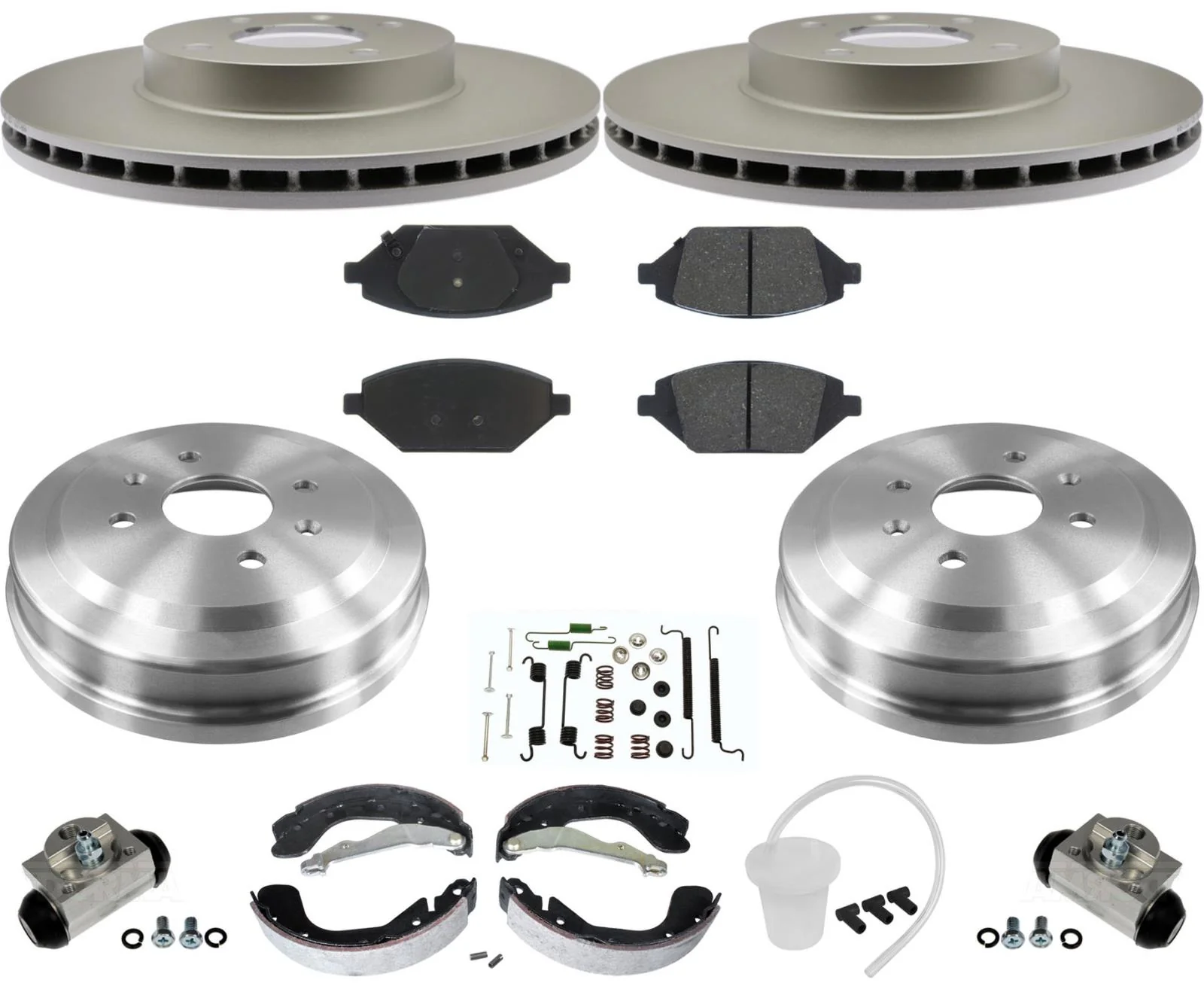 Improved Coated Brake Rotors Ceramic Pads for Chevrolet Spark Gas 2016-2022