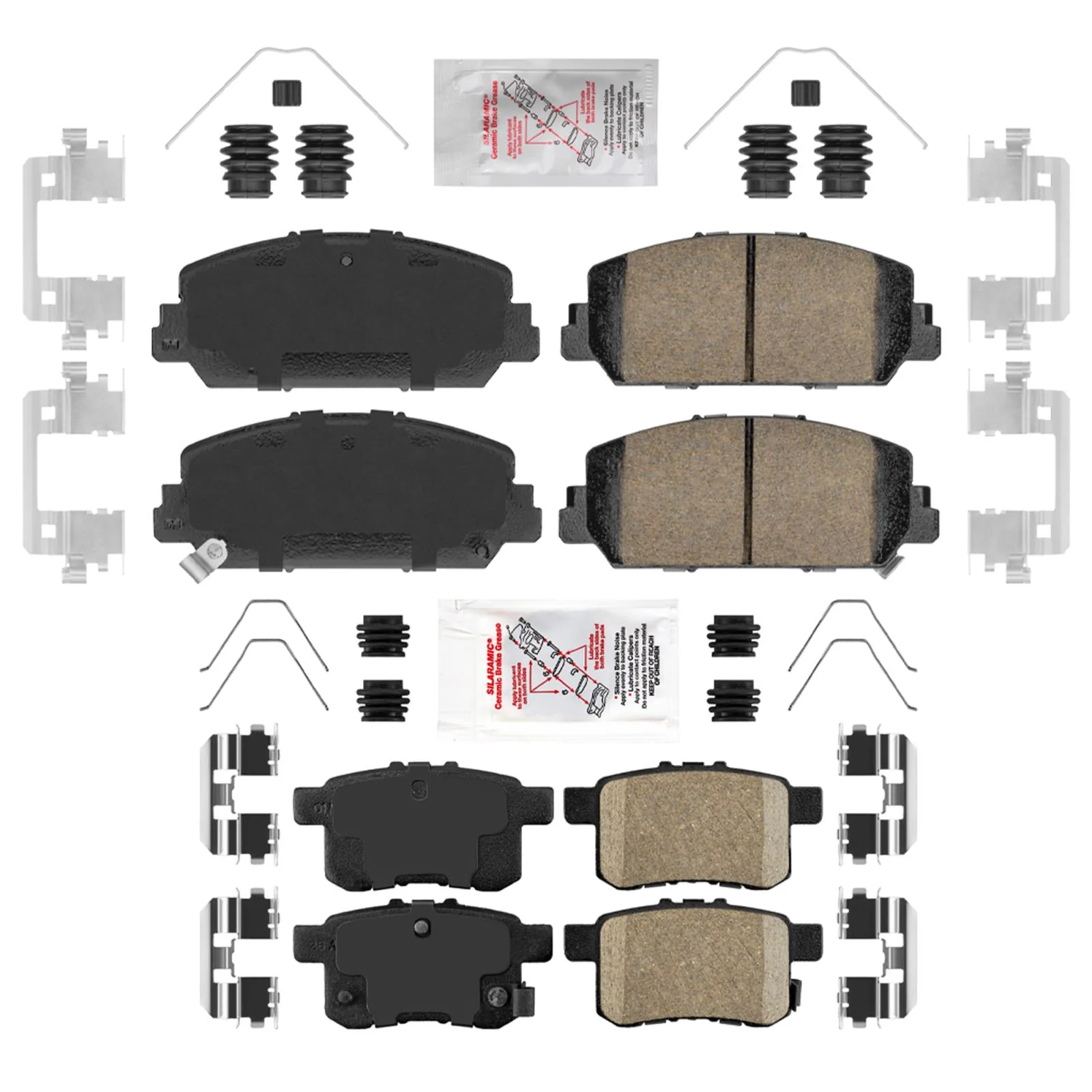 Improved Coated Disc Brake Rotors Brake Pads For Honda Accord Touring 16-17 3.5L - Image 2