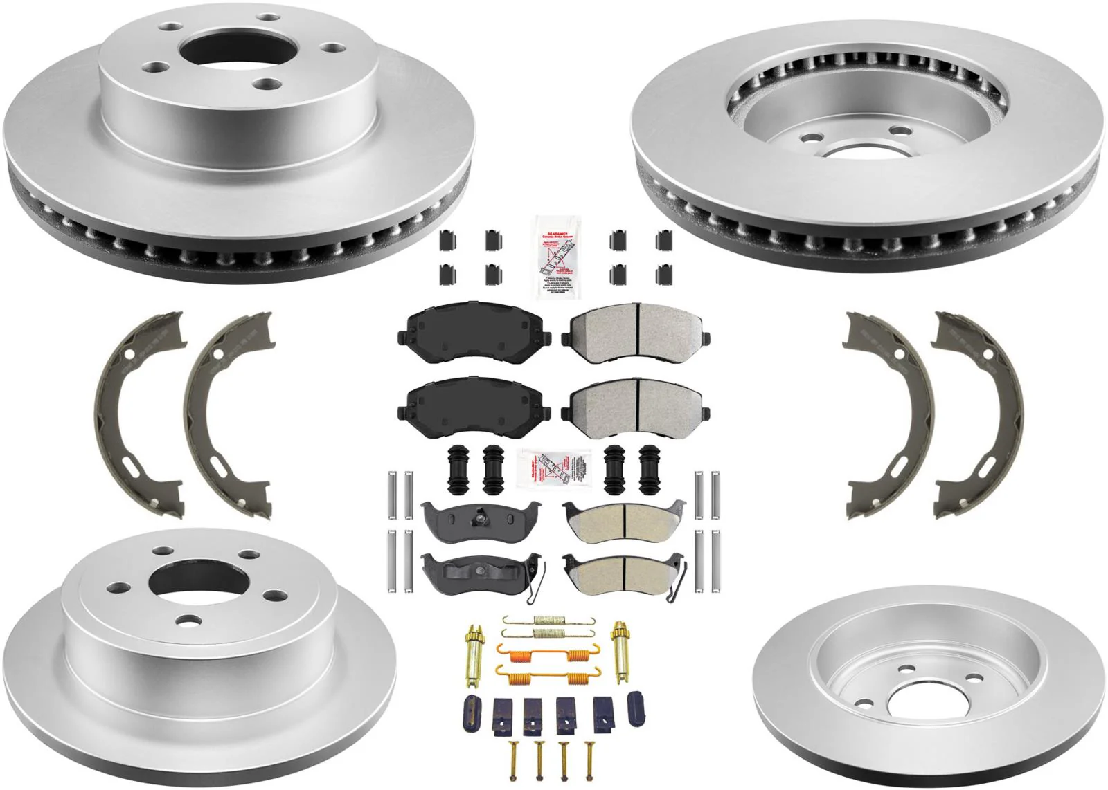 Improved Performance Brake Rotors Brake Pads For 2003-2007 Jeep Liberty