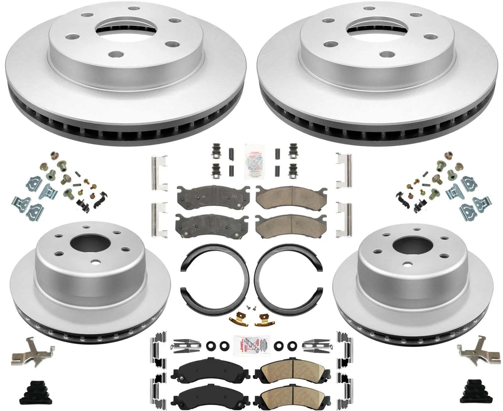 Improved Performance Coated Disc Brake Rotors Disc Brake Pad For 03-06 Escalade