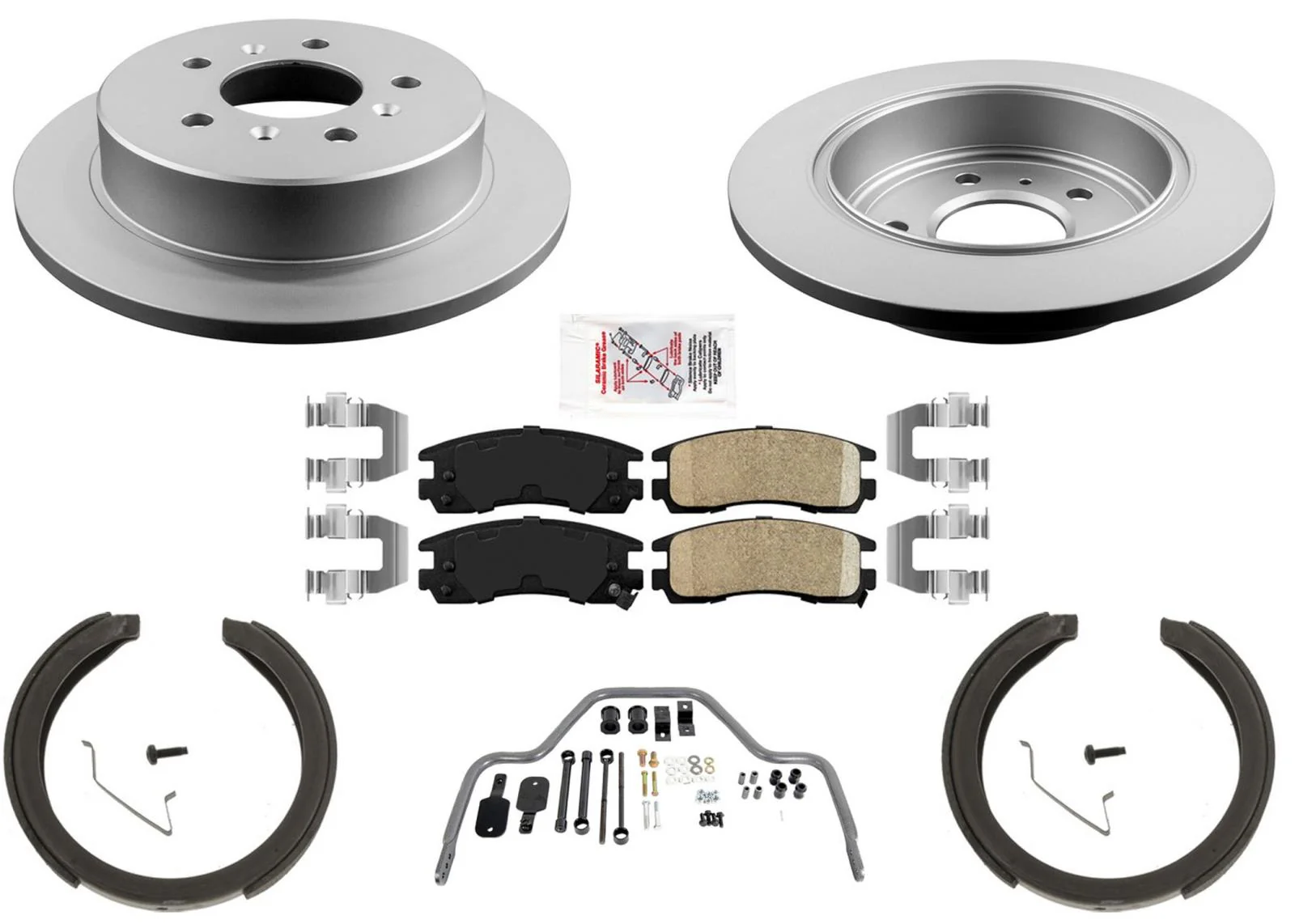 Improved Performance Disc Brake Rotors Pads Parking Shoe For Monte Carlo 06-07
