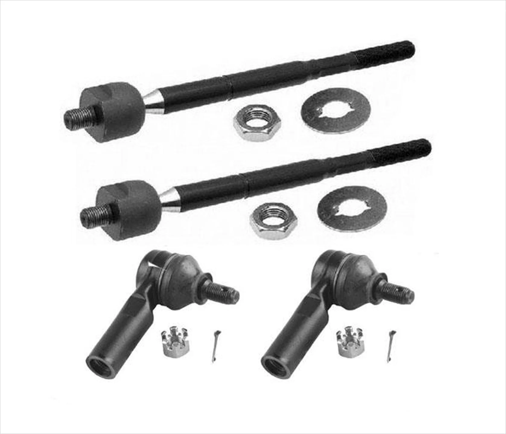 Inner Outer Tie Rods R Wheel Drive Only 95-04 For Toyota Tacoma No Pre Runner