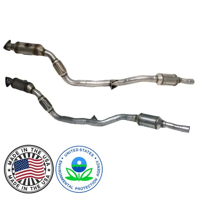 L & R Side Flex Pipe with Dual Catalytic Converter for Audi A6 Quattro 3.0 09-11