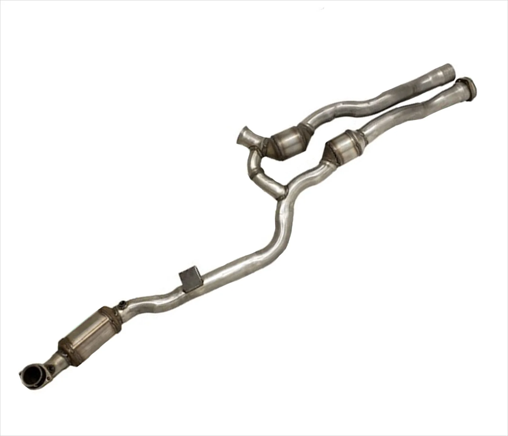 Left Pipe With (3) Catalytic Converters Fits For 04-06 Mercedes Benz E55 AMG