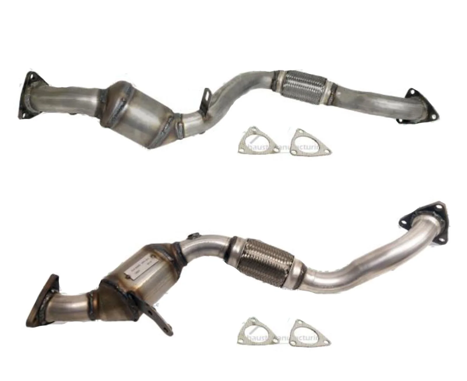 Left & Right Flex Pipe W Catalytic Converter For 08-10 Porsche Cayenne 3.6L