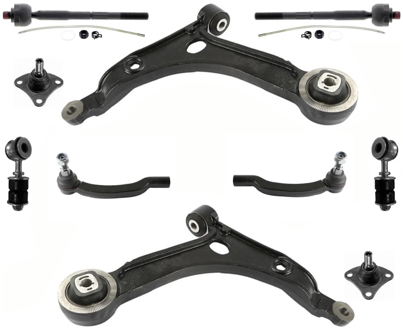 Lower Control Arms Ball Joints Tie Rods & Links For RAM Promaster 1500 14-2021