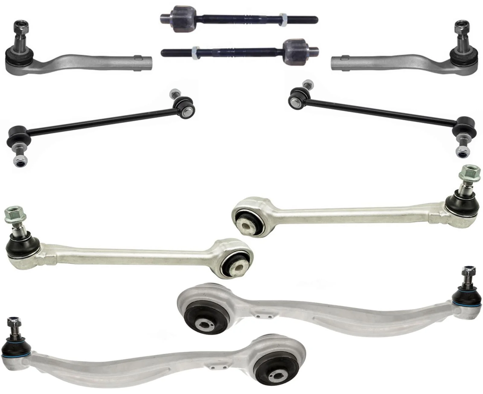 Lower Control Arms Tie Rods & Sway Bar Links For Mercedes Benz GLK250 2013-2015