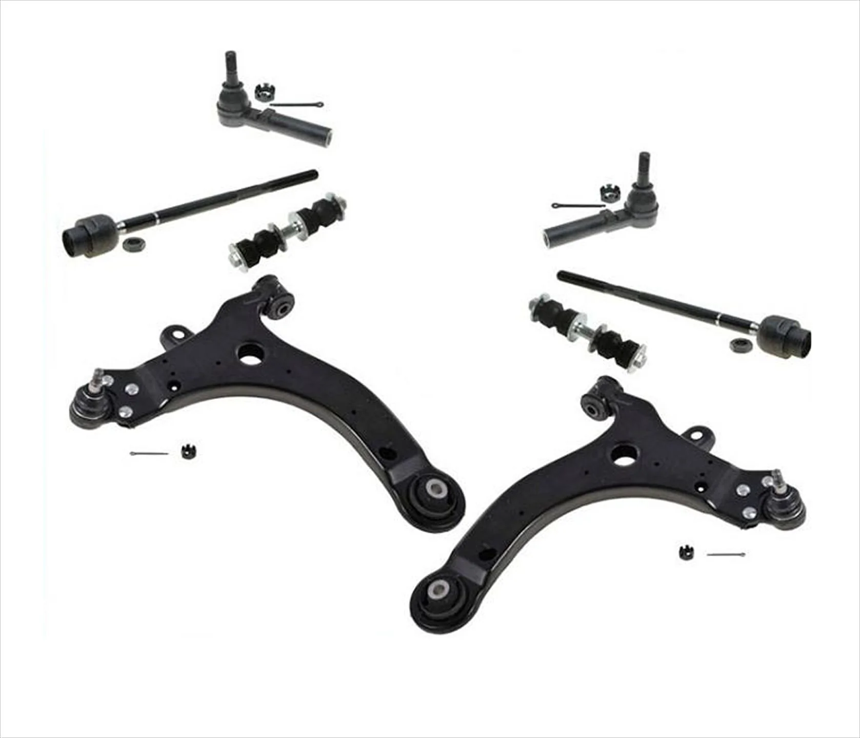 Lower Control Arms Tie Rods Sway Links For 00-07 Chevrolet Monte Carlo & SS 8pc