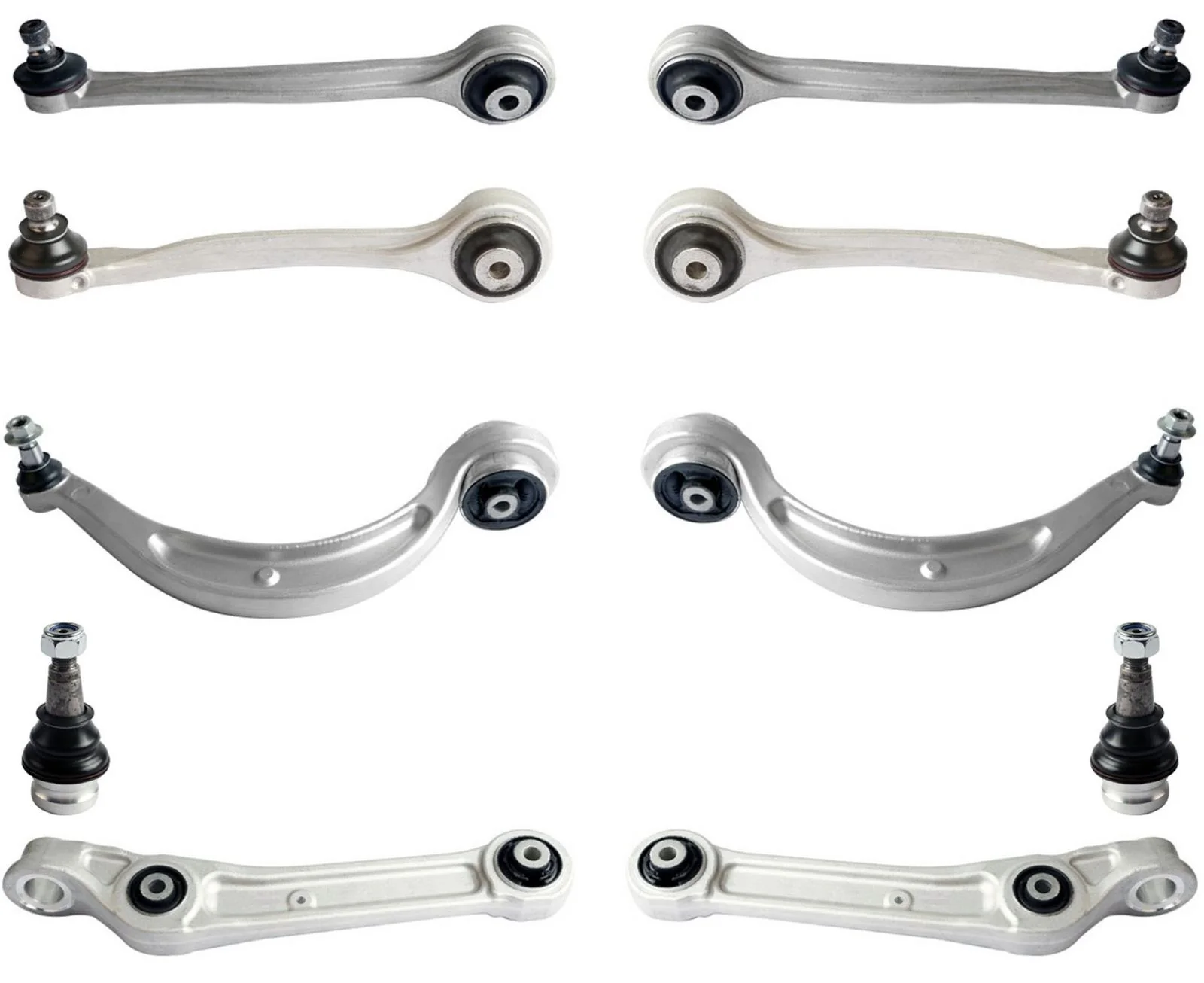 Lower & Upper Control Arms & Ball Joints Assembly For Audi A4 Quattro 17-2023