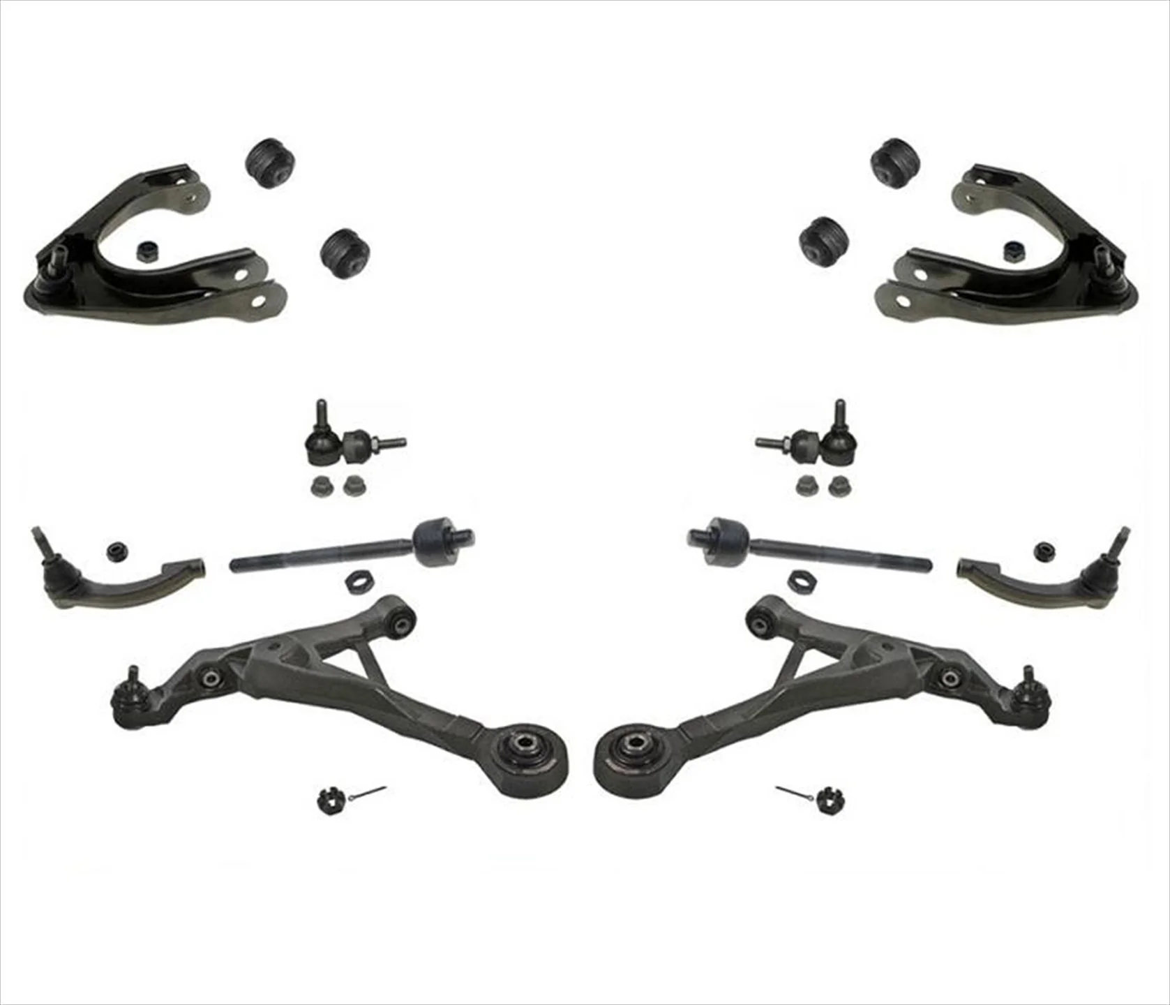 Lower Upper Control Arms Tie Rods for Chrysler Sebring Convertible 96-06