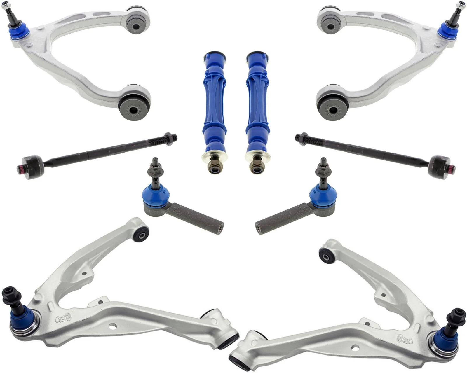 Mevotech Control Arms W/ Ball Joints Tie Rods & Links For Chevrolet Tahoe 15-20