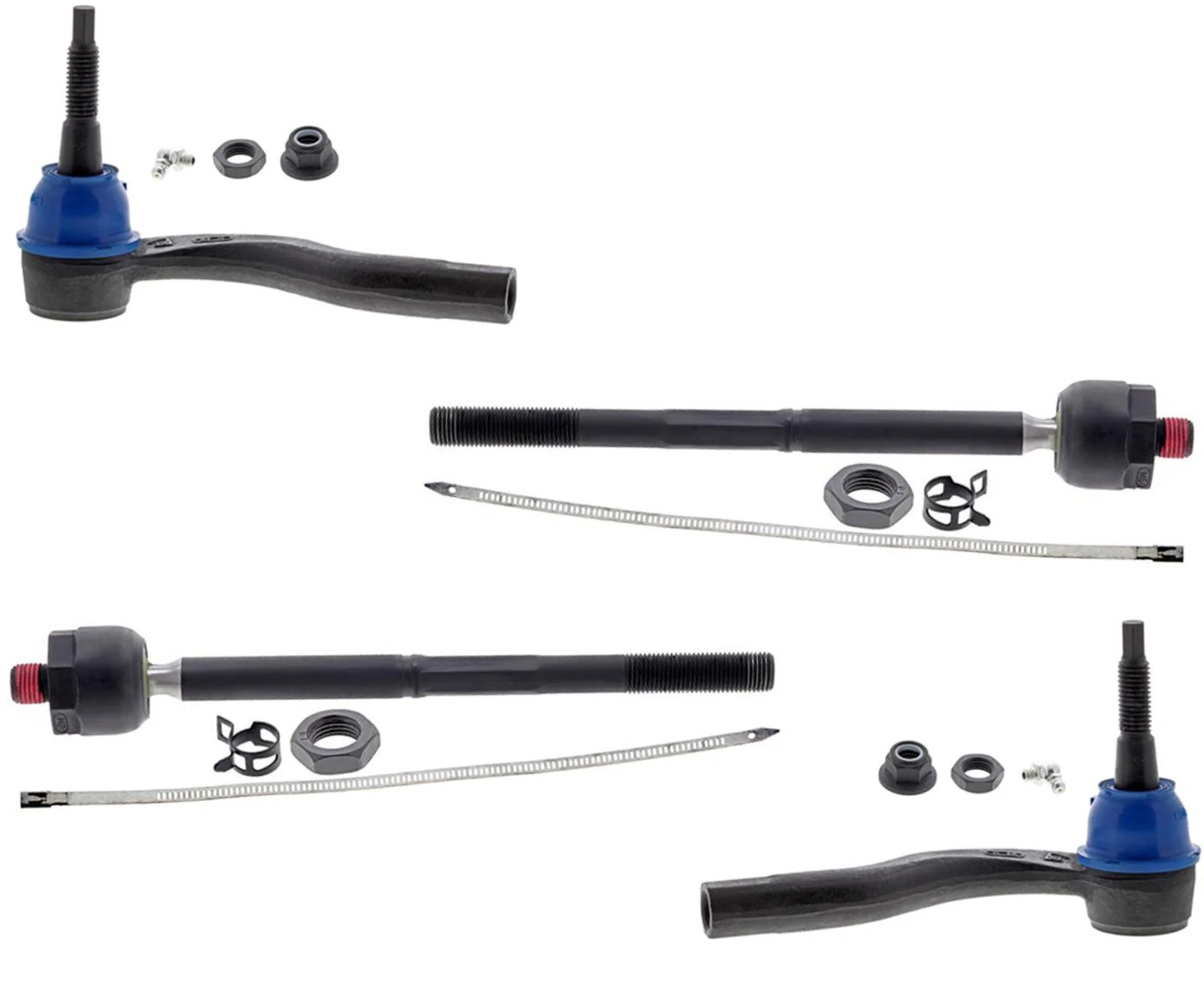 Mevotech Front Inner & Outer Tie Rods For Buick Encore GX 2020 2021 2022 2023
