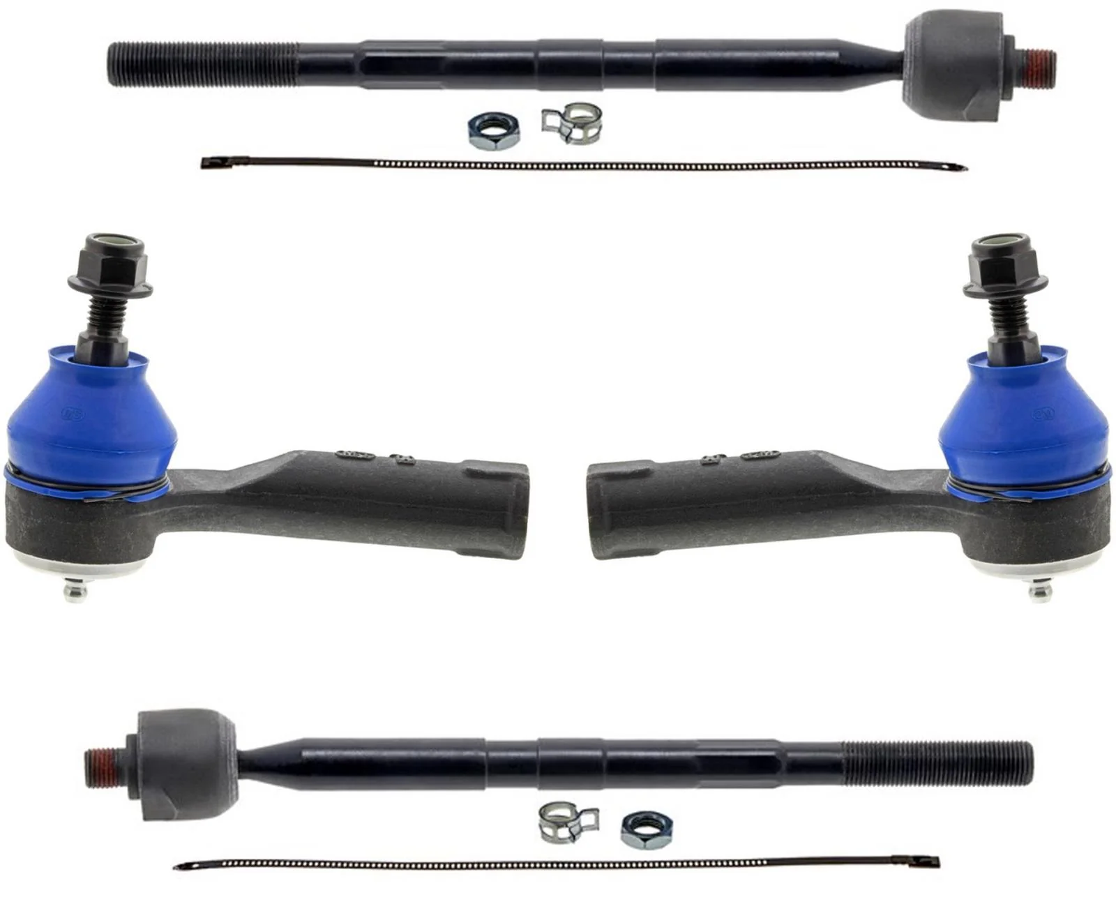 Mevotech Front Inner & Outer Tie Rods For Ford Transit Connect 2020 2022 2023