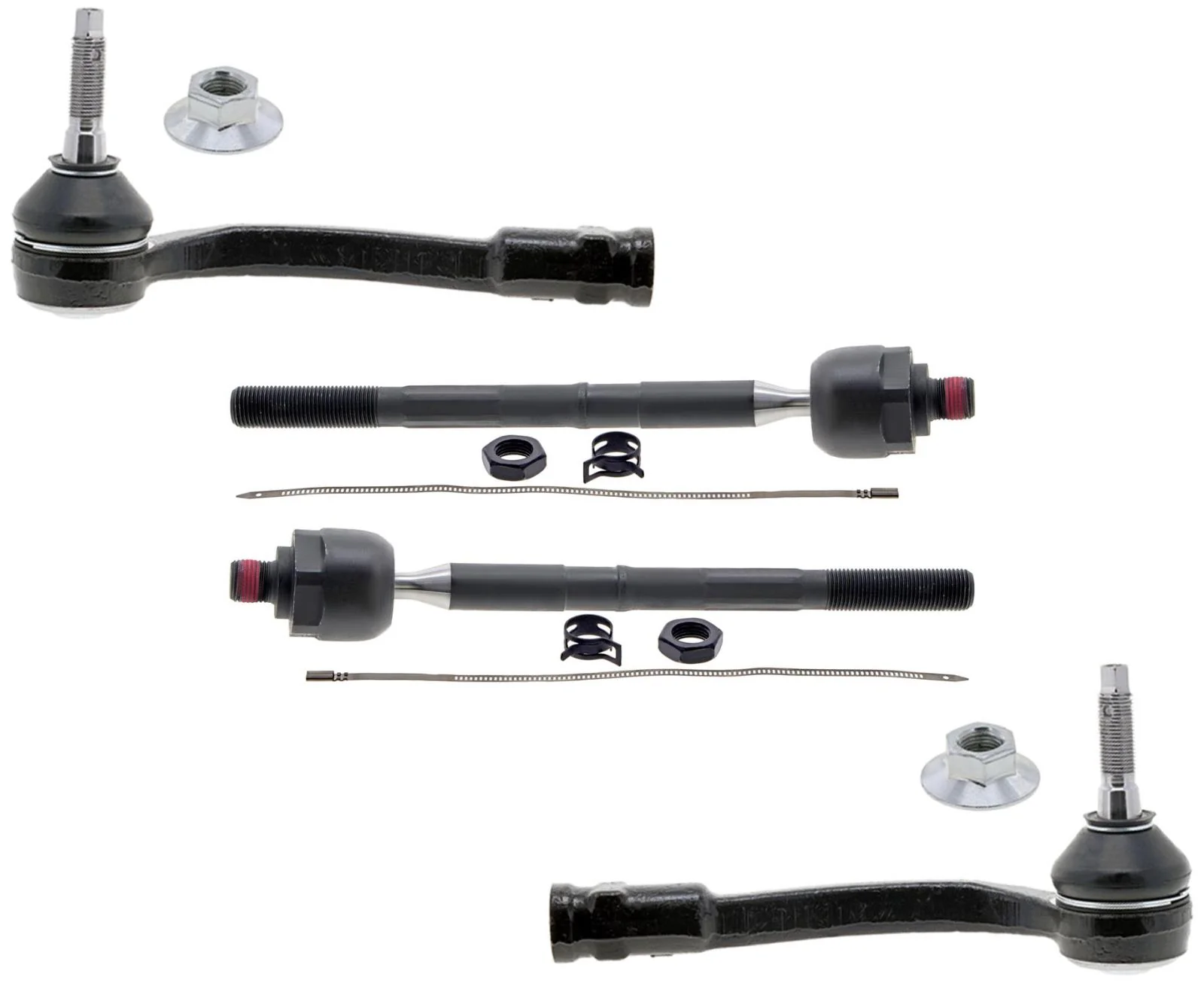 Mevotech Front Inner & Outer Tie Rods For Santa Fe Front Wheel Drive 2019-2020
