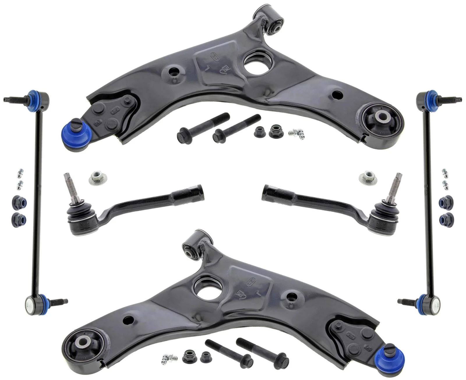 MEVOTECH Front Lower Control Arms Tie Rods & Links For Palisade 2020-2023