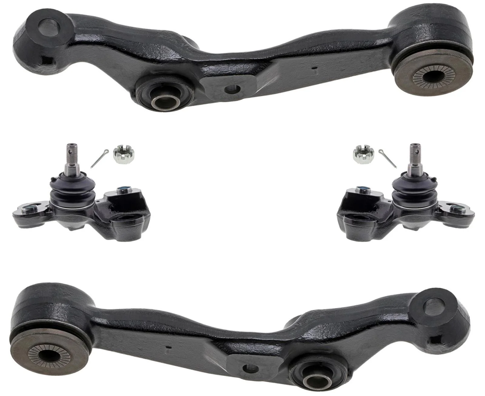 Mevotech Front Lower Forward Control Arms & Ball Joints For Lexus LS460 2009-17