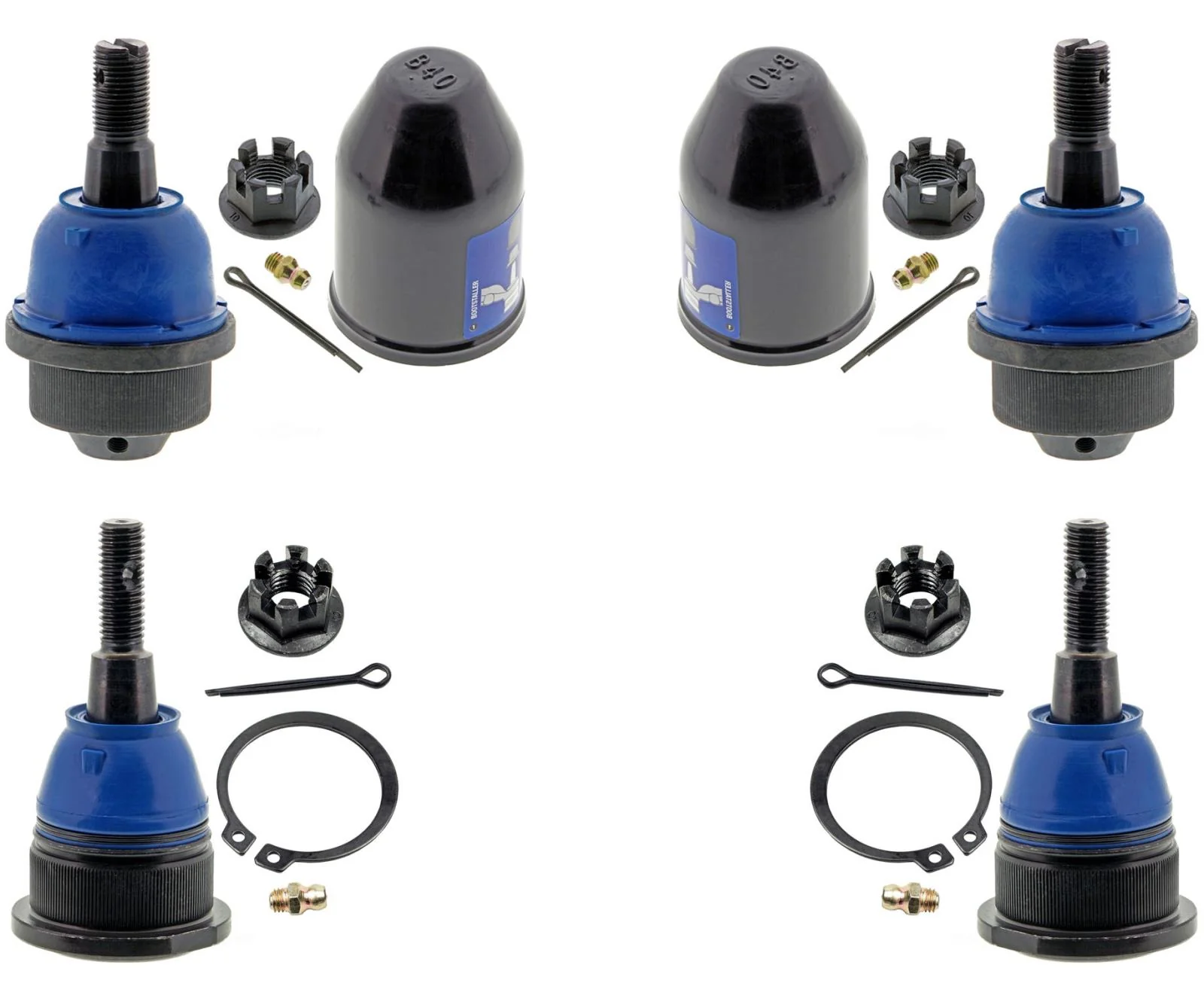 Mevotech Front Lower & Upper Ball Joints For Chevrolet Suburban 2500 2000-2010