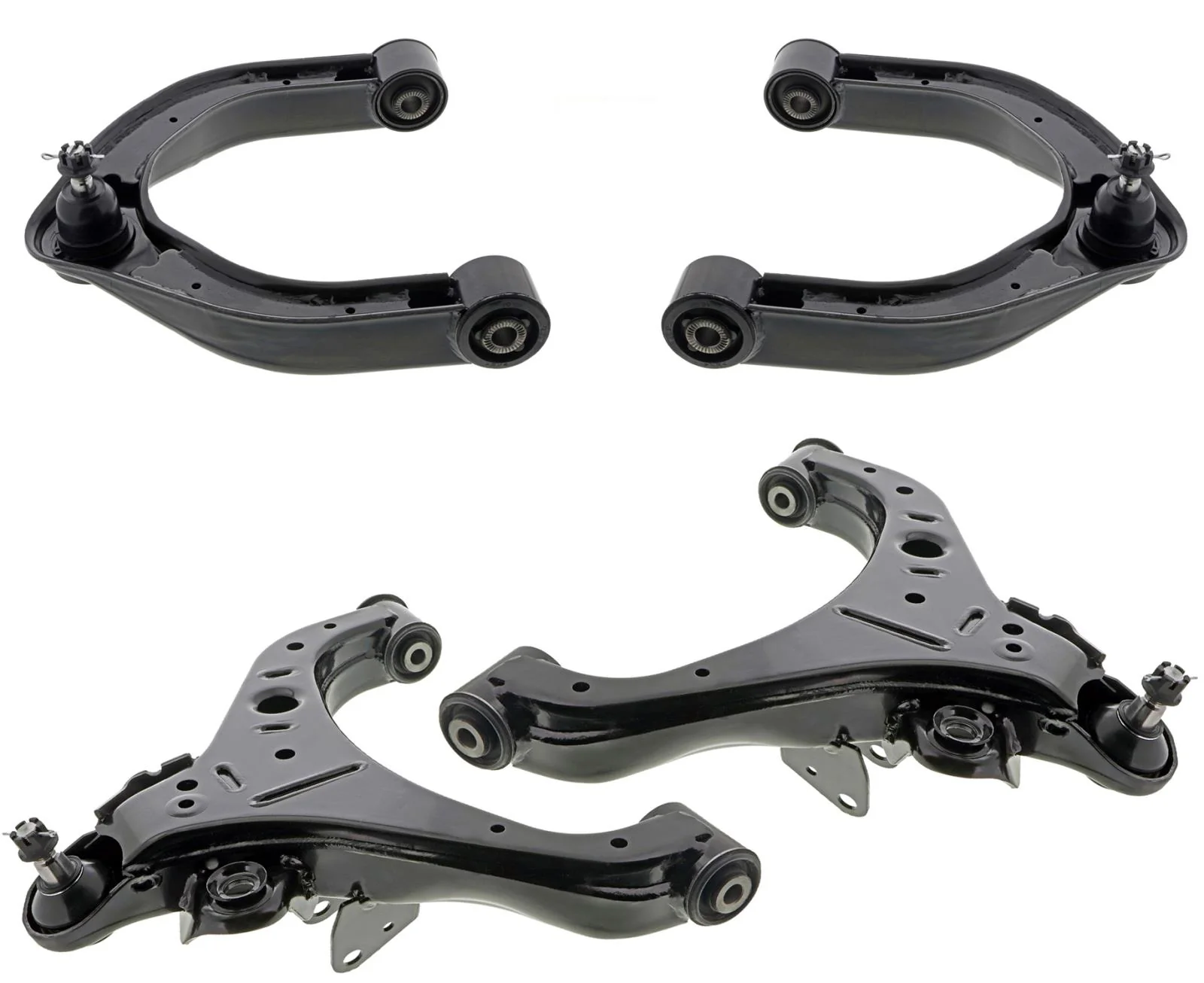 Mevotech Front Lower & Upper Control Arms Tie Rods & Links For NV2500 2012-2021 - Image 2