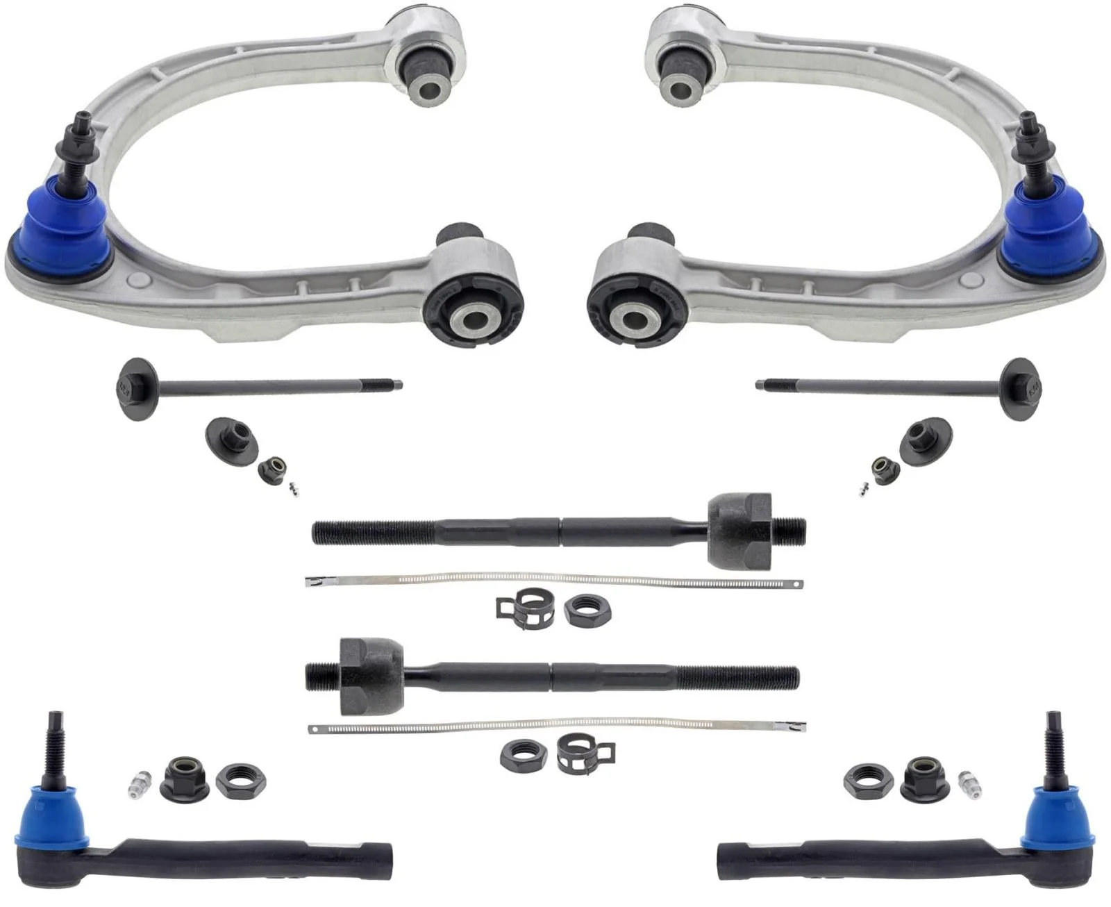 Mevotech Front Upper Control Arms Ball Joints & Tie Rods For Bronco 21-2024 4WD