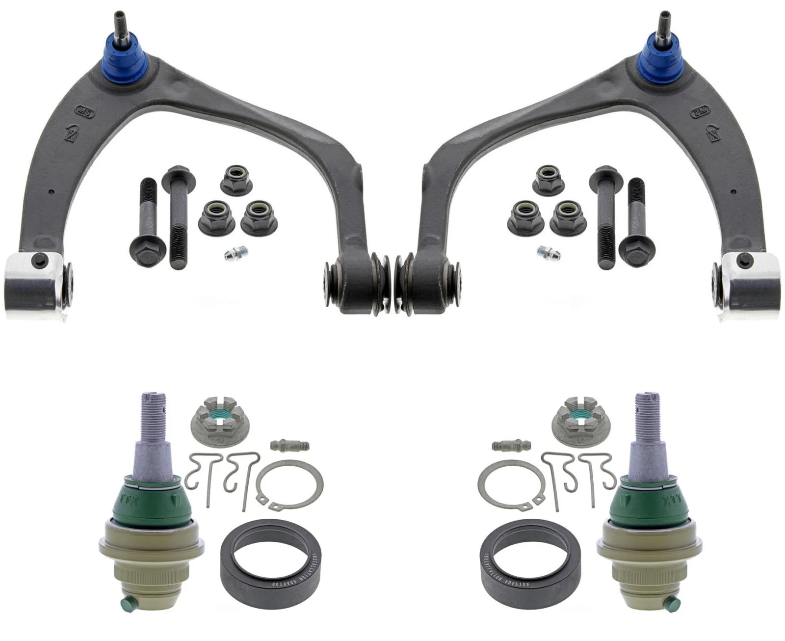 Mevotech Front Upper Control Arms Lower Ball Joint For Silverado 1500 2019-2023