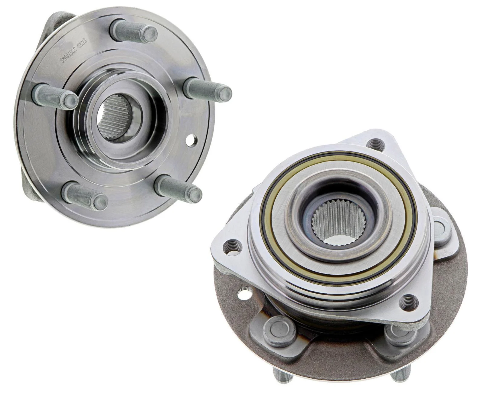 Mevotech Front Wheel Bearings & Hub Assembly For Jeep Wrangler 2018-2023