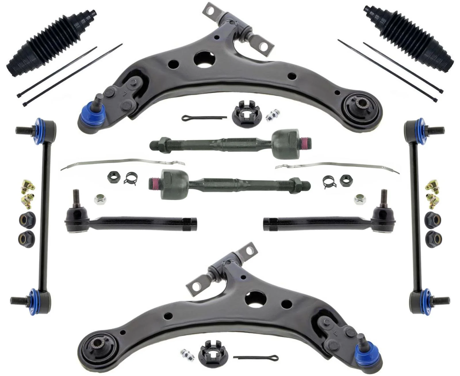 Mevotech Lower Control Arms Ball Joint Tie Rods & Links For Toyota Camry 12-17