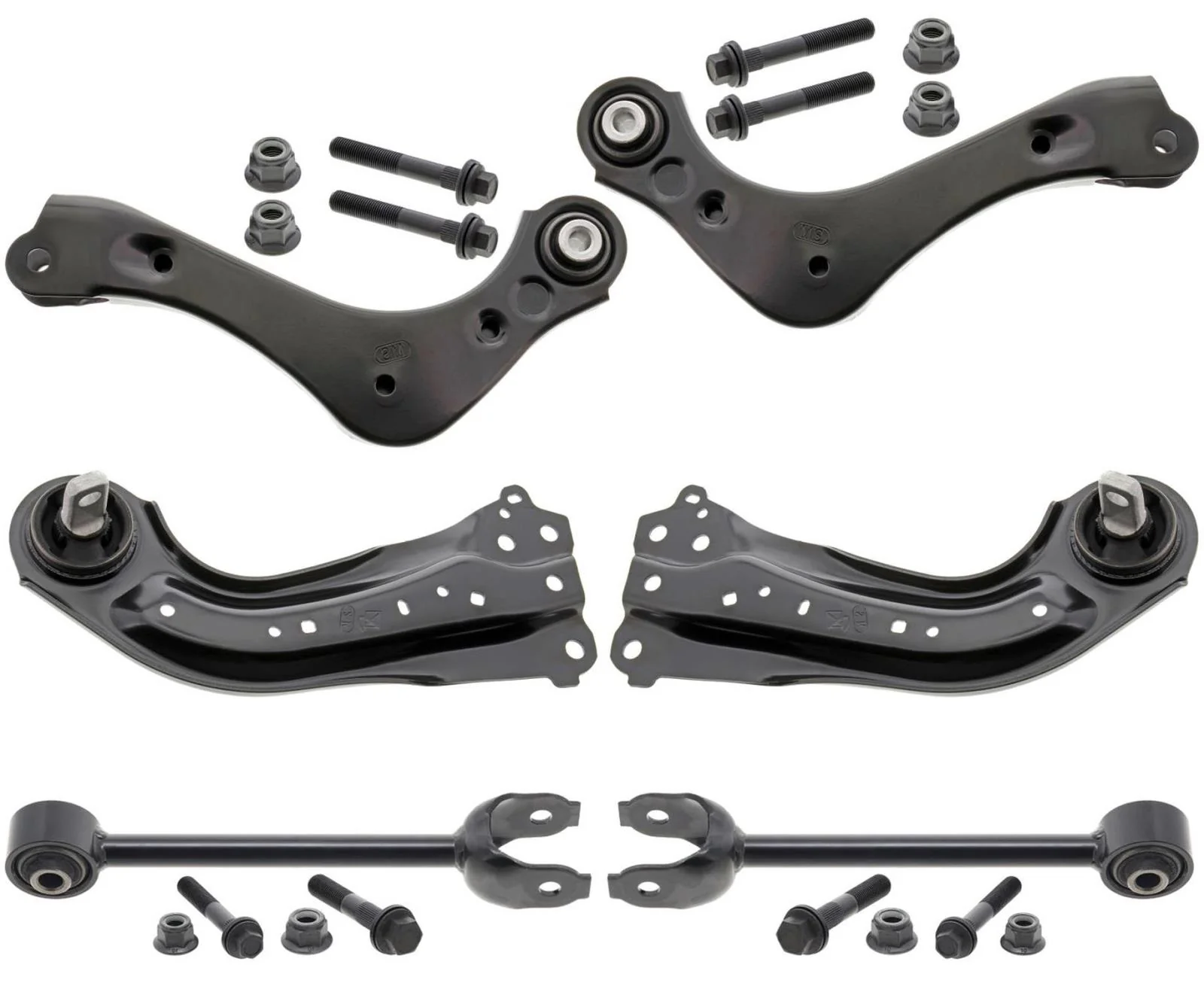 Mevotech Rear Control Arms & Trailing Arms W/ Bushings For Toyota Rav4 2019-2024