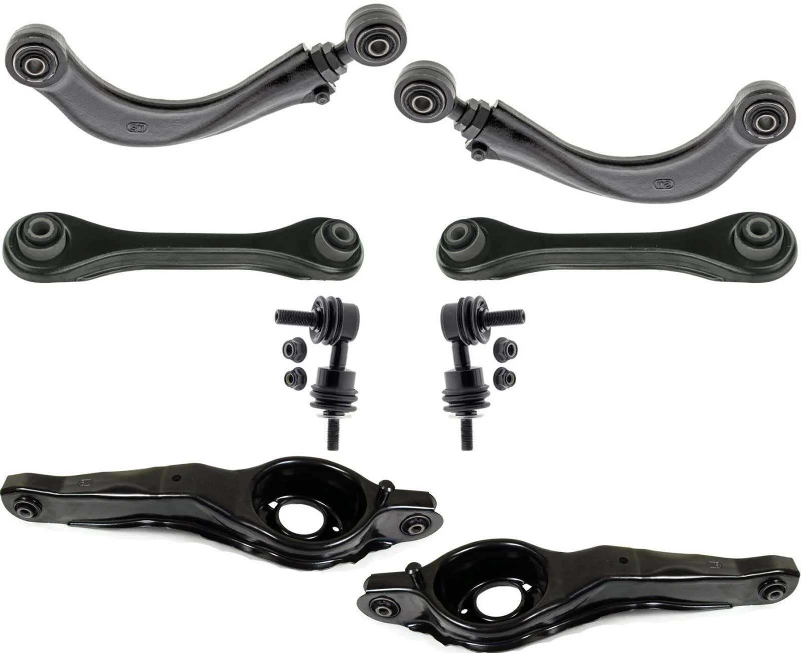 Mevotech Rear Upper & Lower Control Arms & Links For Mazda 3 MazdaSpeed 07-2013