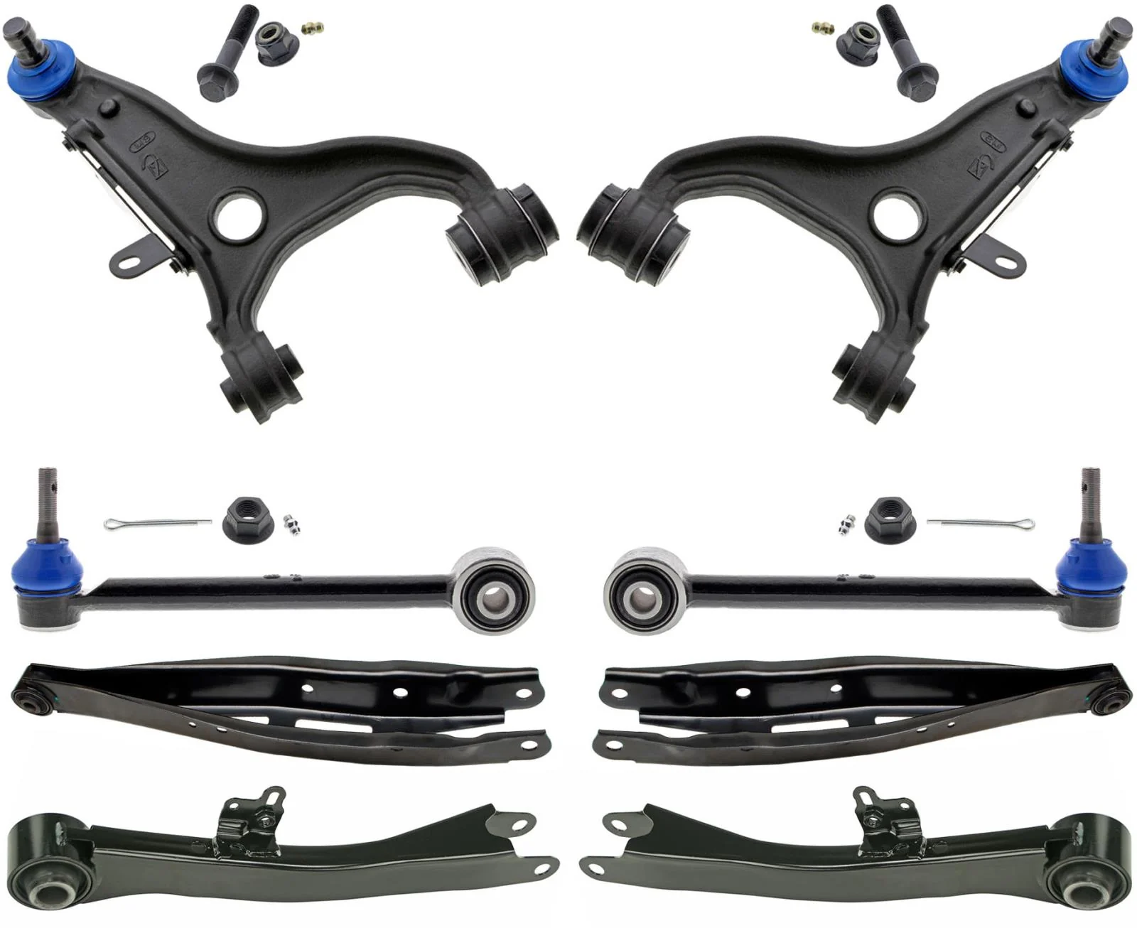 Mevotech Rear Upper & Lower Control Arms W/ Bushings For Subaru Outback 15-2019