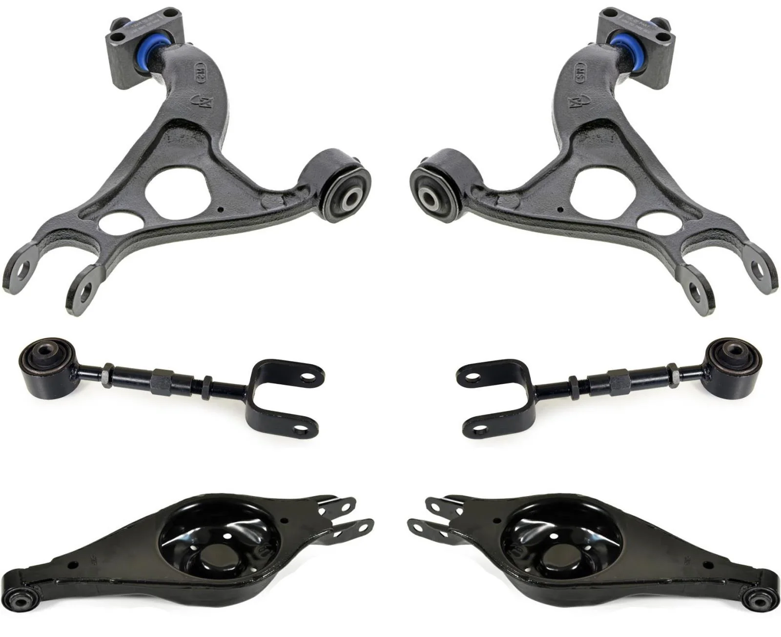 Mevotech Rear Upper & Lower & Lateral Control Arms For Ford Explorer 2011-2019
