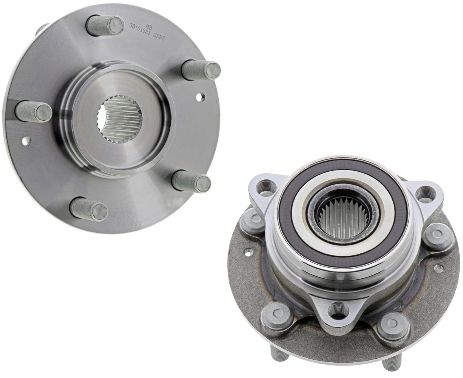 Mevotech Rear Wheel Bearings & Hub Assembly For Hyundai Kona 2018-2023 AWD