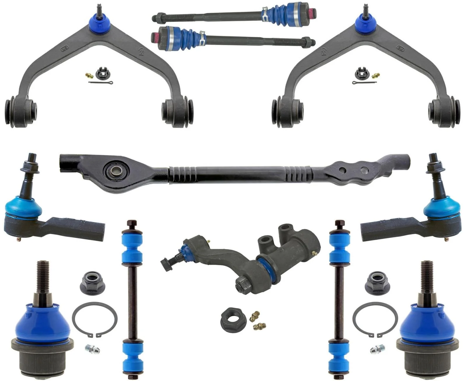 Mevotech Upper Arms Ball Joints Idle Arm Center Link For Silverado 2500HD 11-19