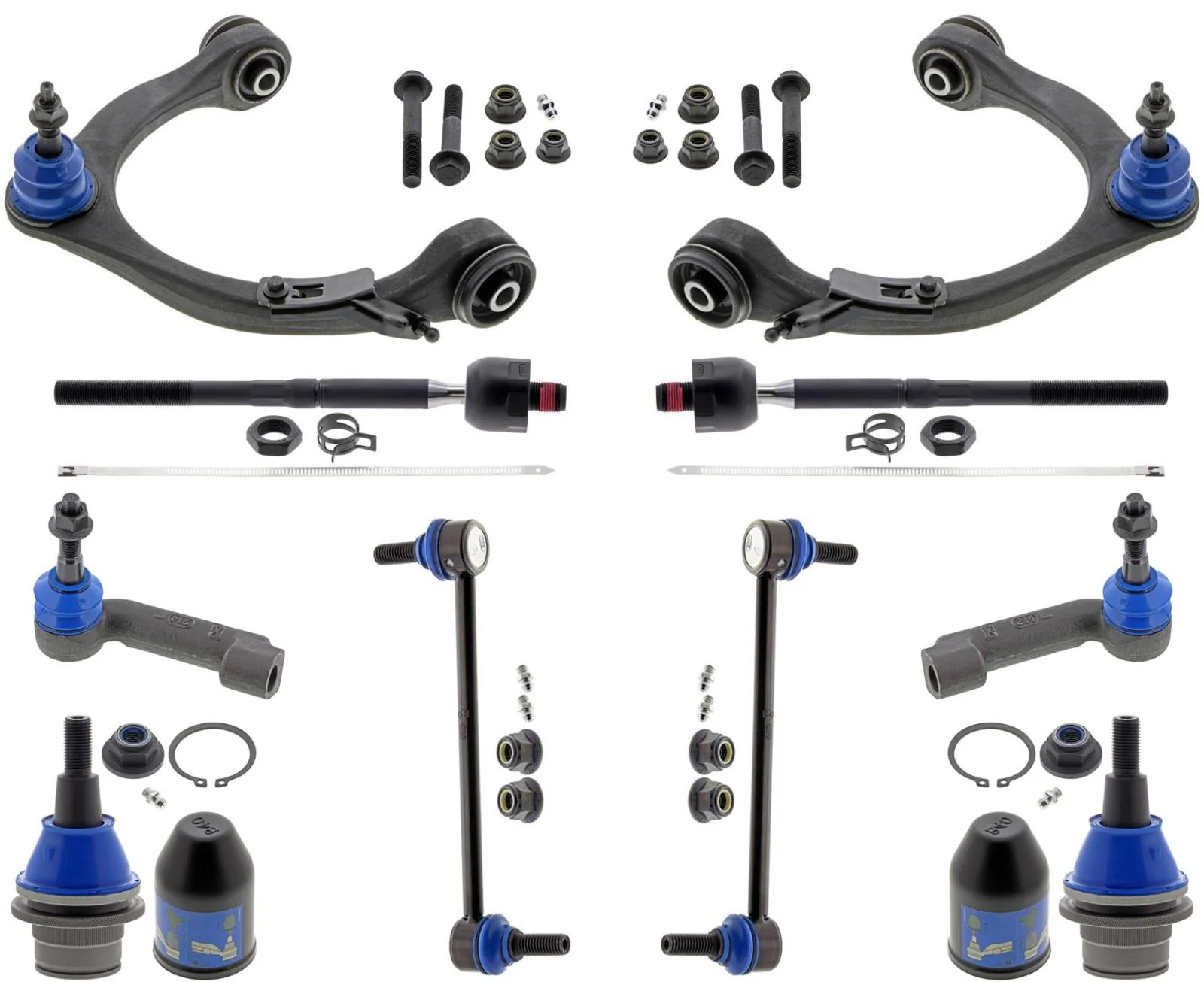 Mevotech Upper Control Arms Ball Joints Tie Rods & Links For Ford F-150 21-2023
