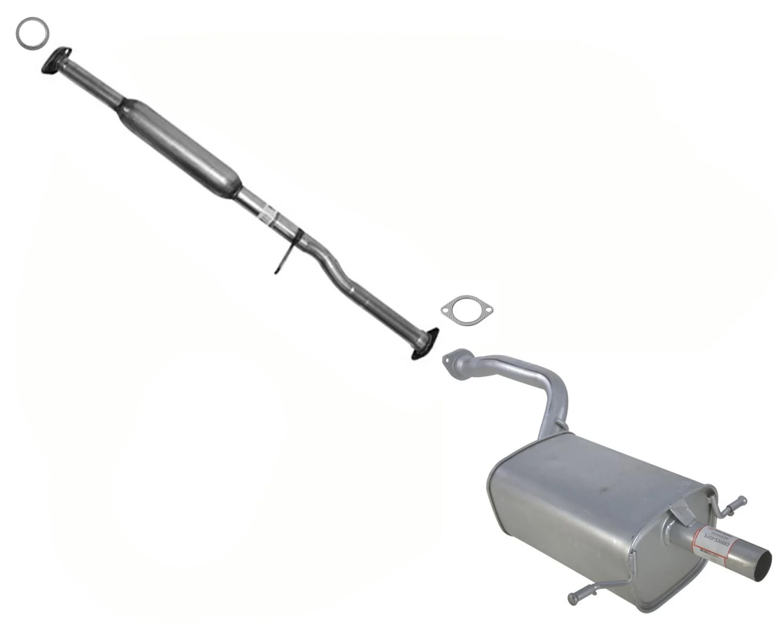 Middle & Rear Muffler fits 2006 Impreza 2.5I 2.5L Non Turbo With Gaskets