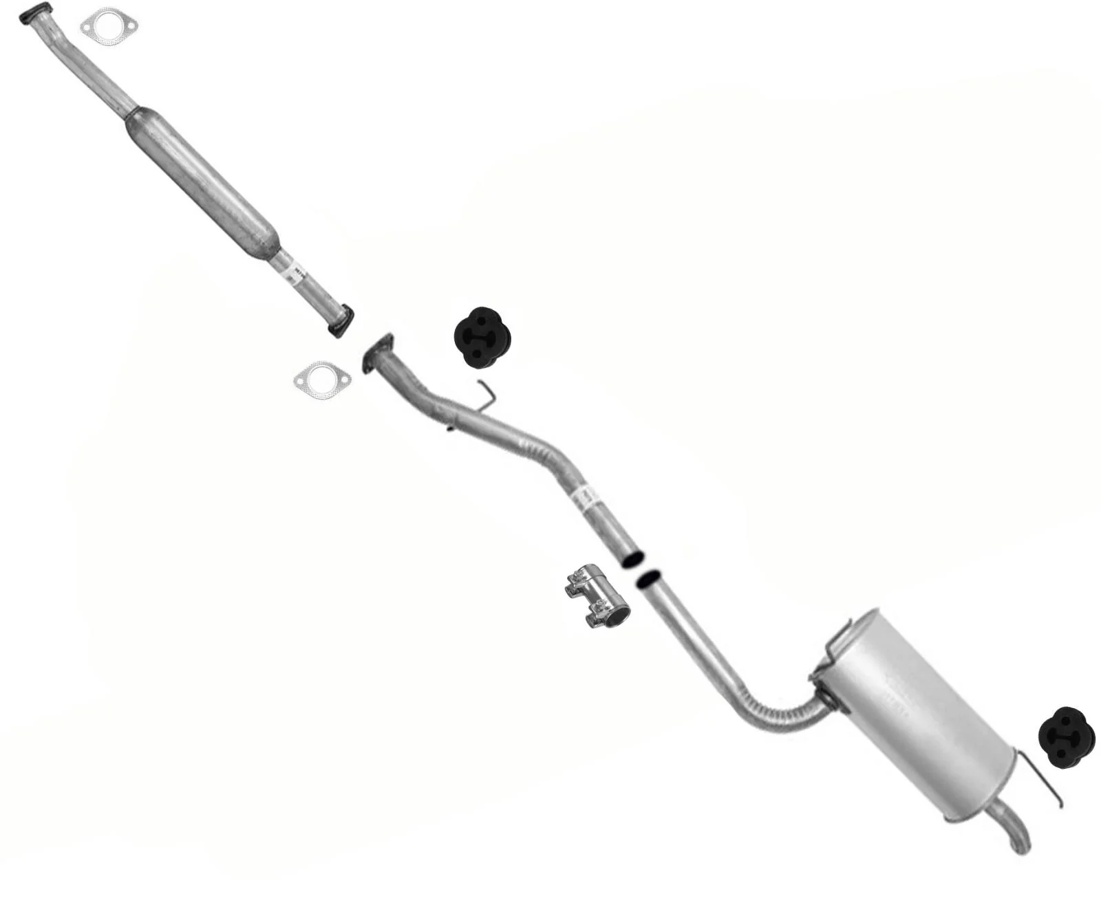 Resonator & Muffler Pipe System For Kia Optima 2.4L 2.5L 2.7L 2001-2006