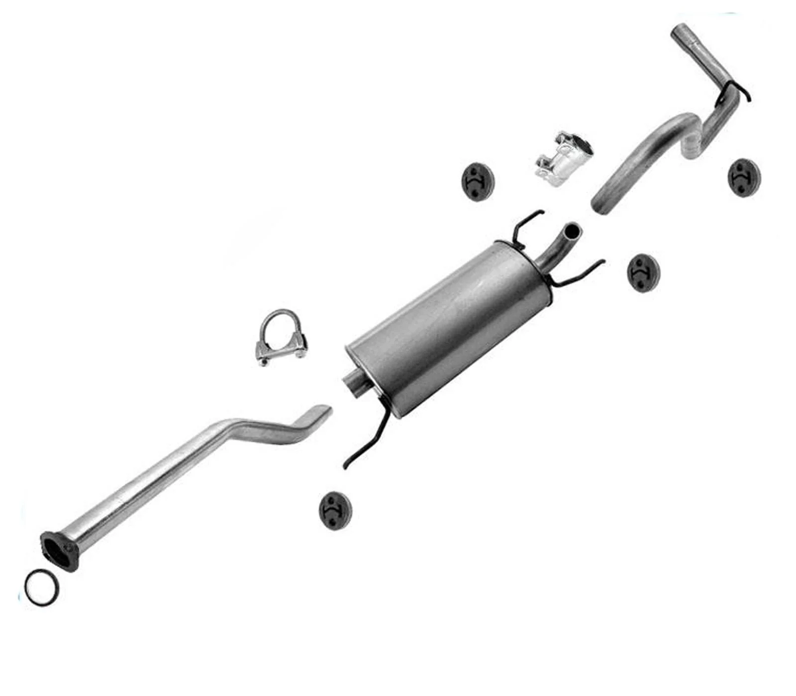 Muffler Exhaust System Fits 2005-2010 Tacoma 2.7L 128 Inch Wheel Base
